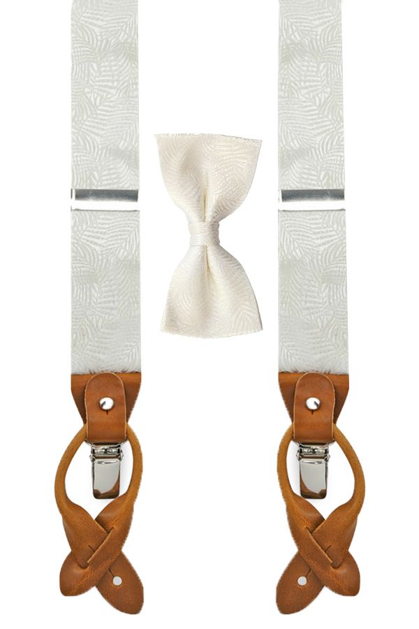 Sir Redman Hosenträger Hochzeit Combi Pack festliche Blätter Off-white SRCOMBI20179B kaufen | Suitable