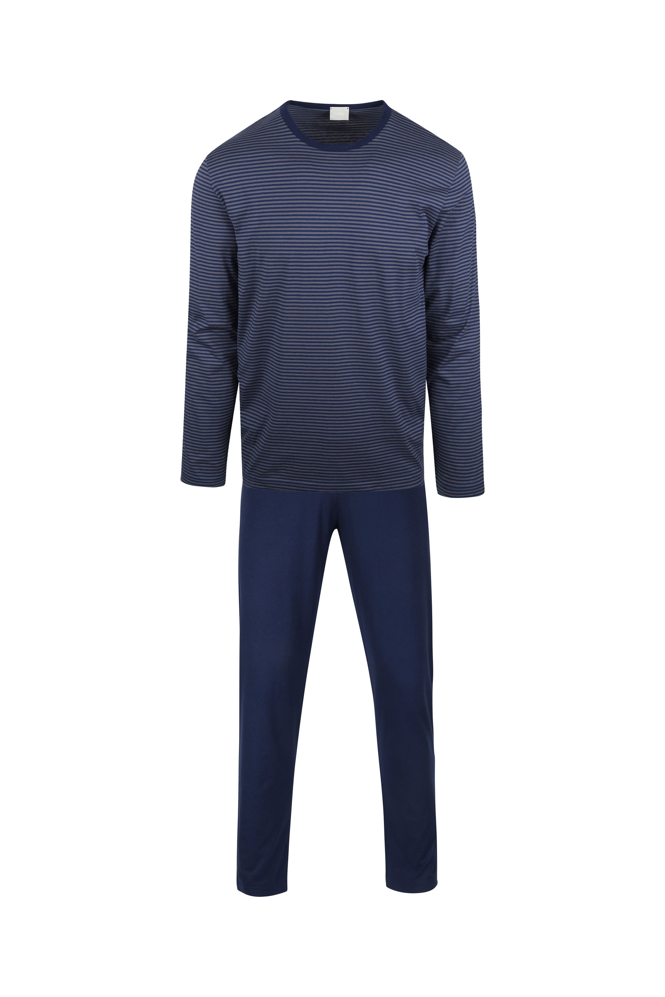 Mey Nightwear Long Stripes Dark Blue Blue size 40-R