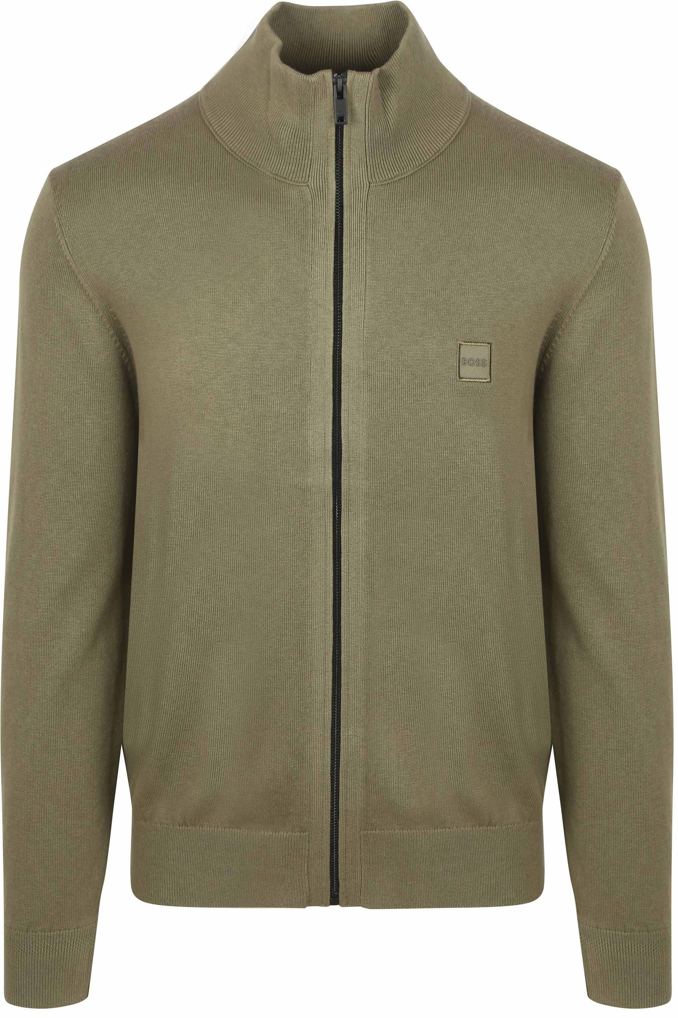 BOSS Kanozip Vest Olijfgroen 50543692-342 kopen | Suitable