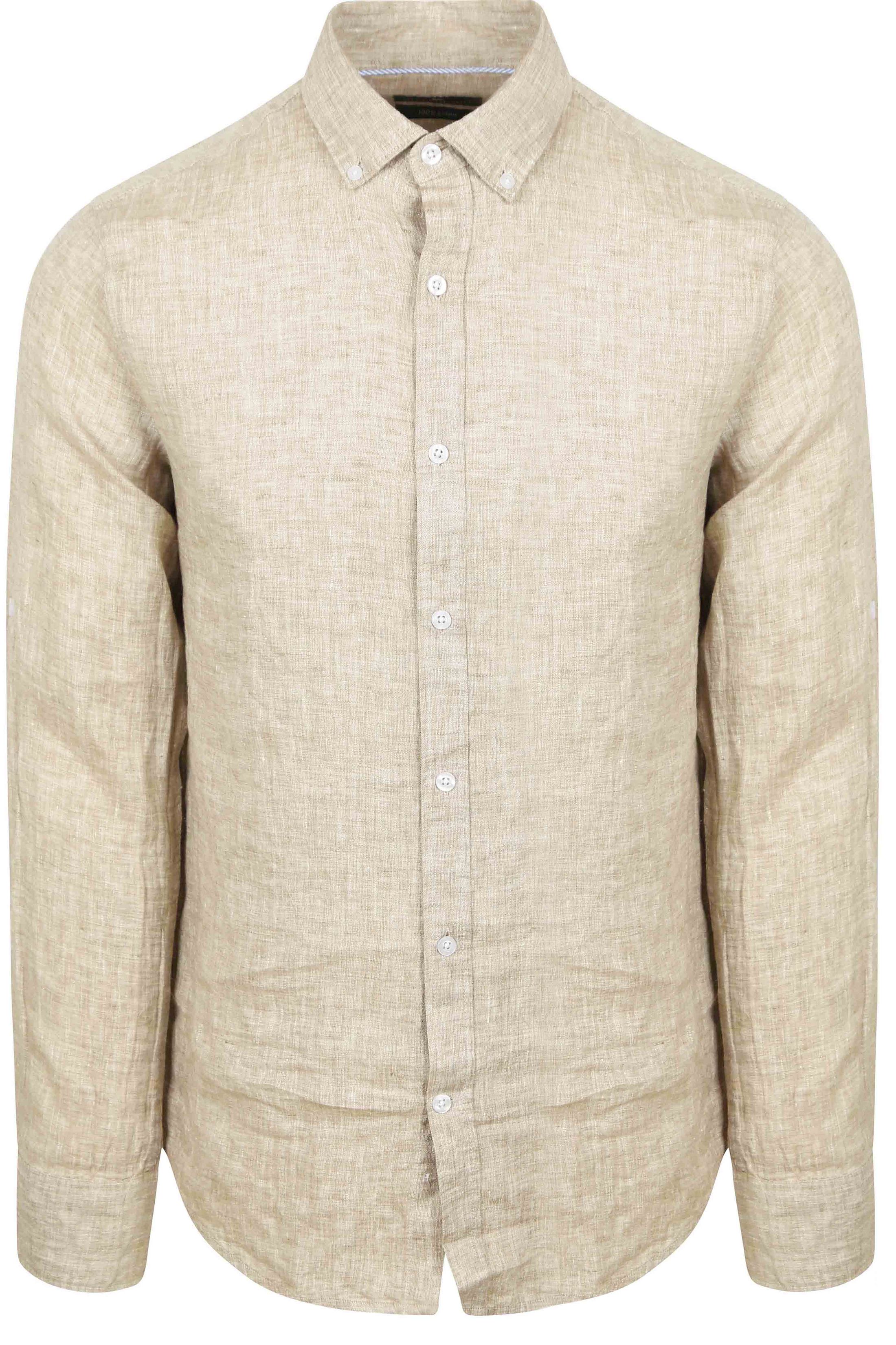 Steppin' Out Overhemd Linnen Beige SH-LIN-WASH -25.07 kopen | Suitable