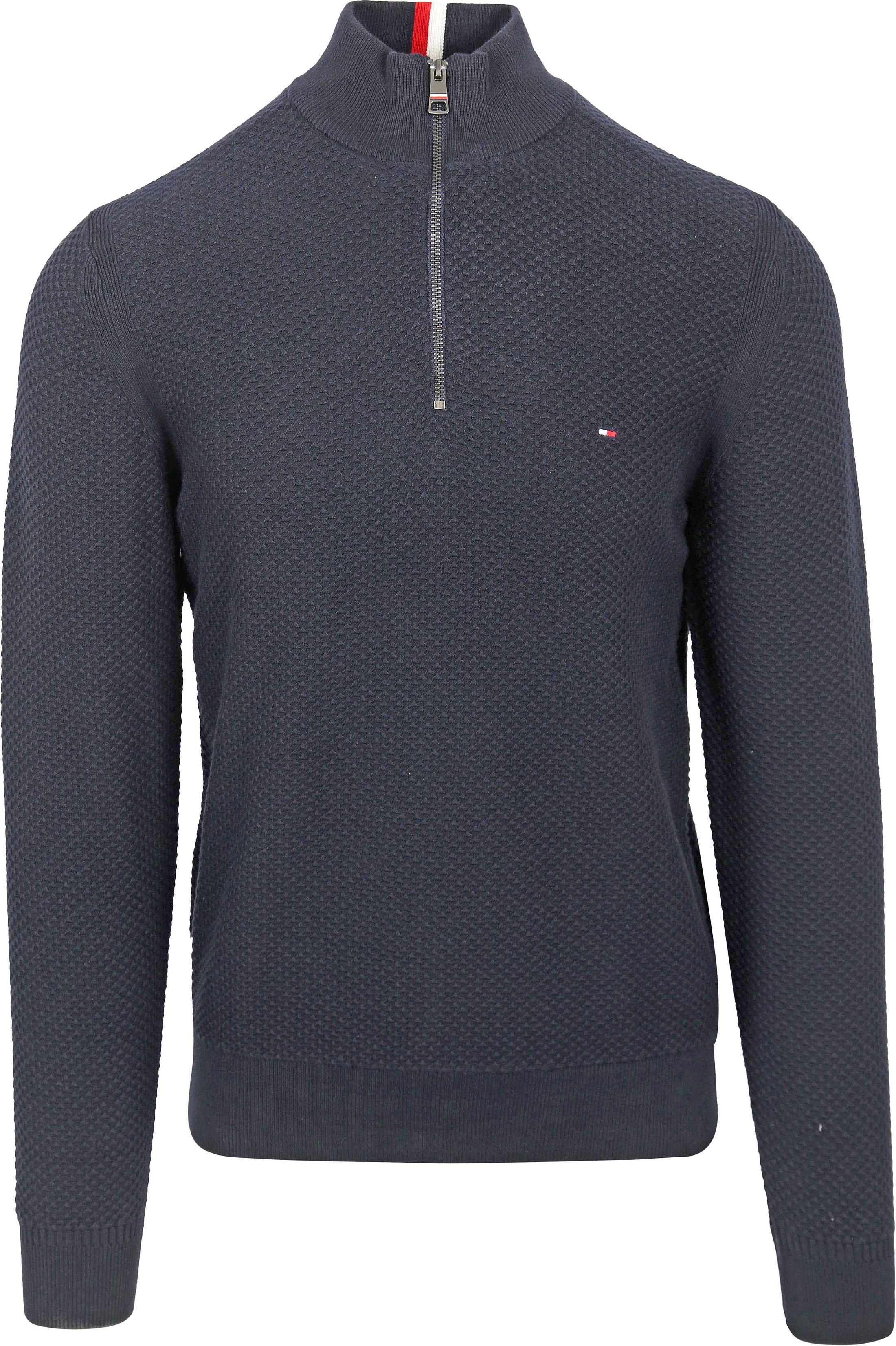 Tommy Hilfiger Half Zip Pullover Structure Navy order online | MW0MW34690-DW5 | Suitable Spain