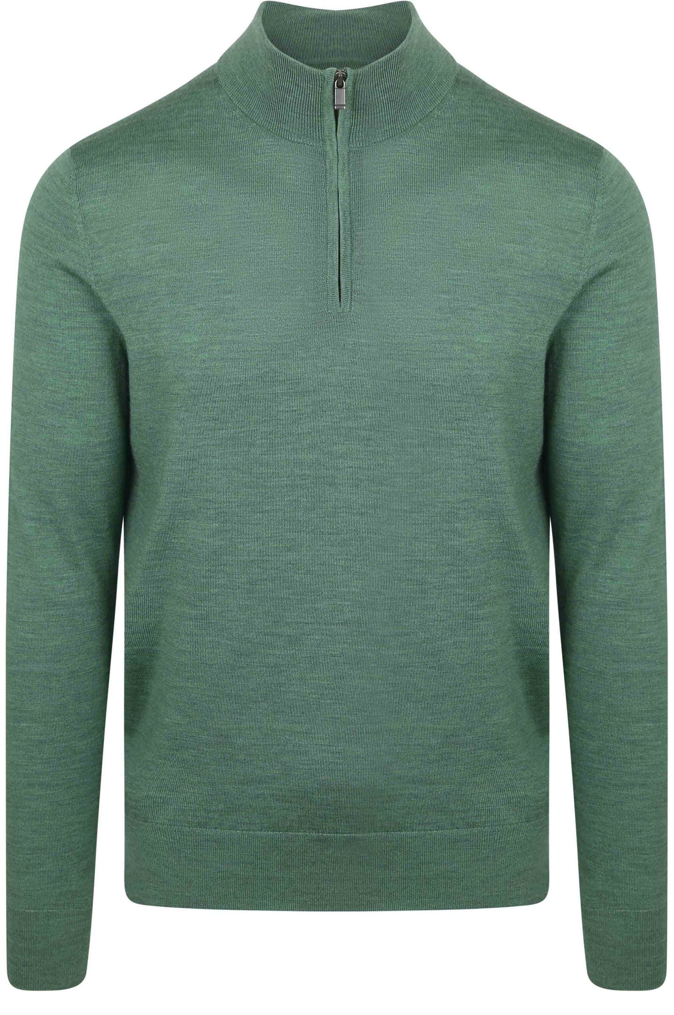 Suitable Merino Half Zip Sweater Mid Green PU-MRI-HZ-25-MG order online | Suitable