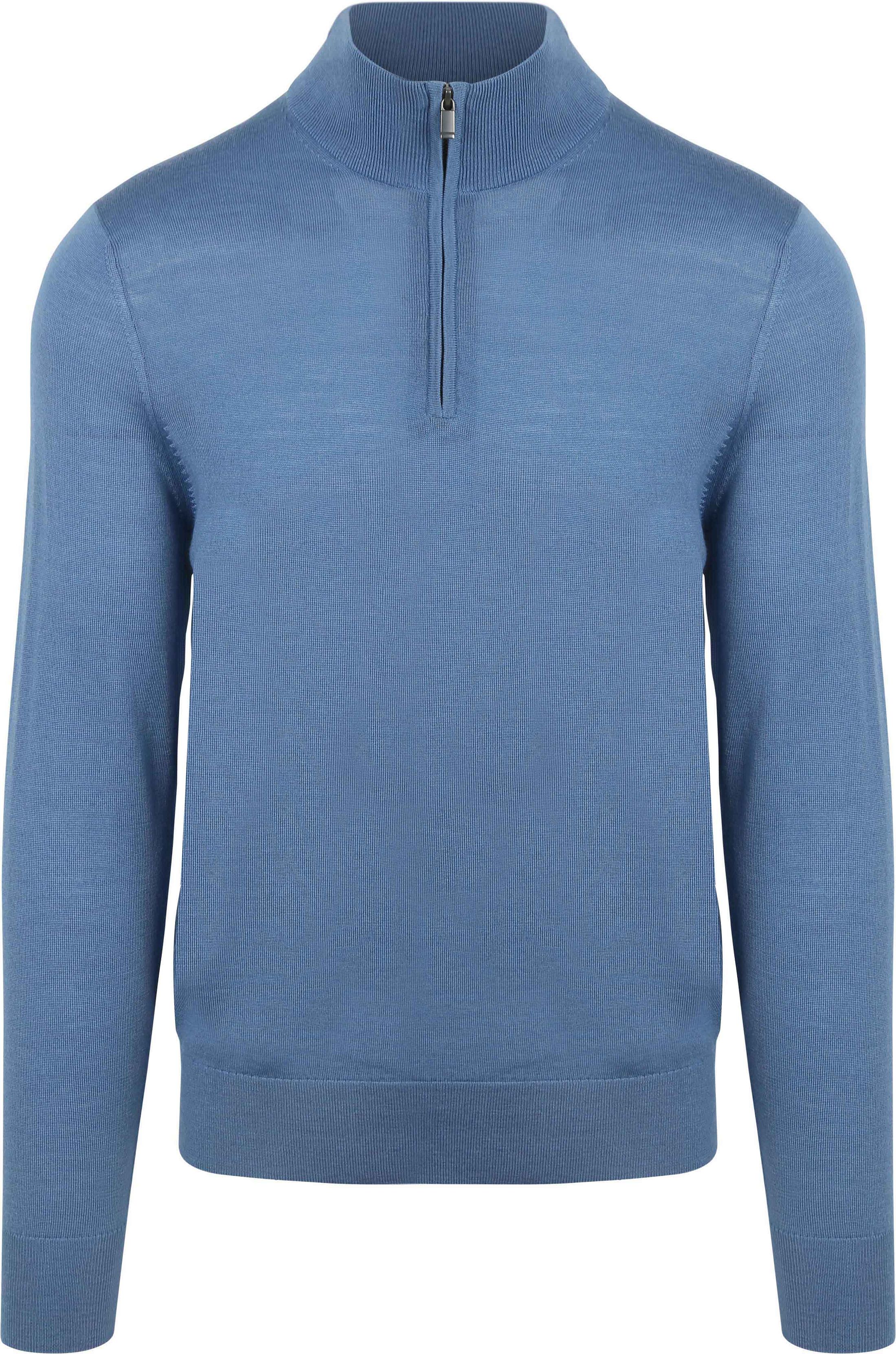 Suitable Merino Half Zip Trui Ink Blauw PU-MRI-HZ-25 241973 Ink Blue kopen | Suitable
