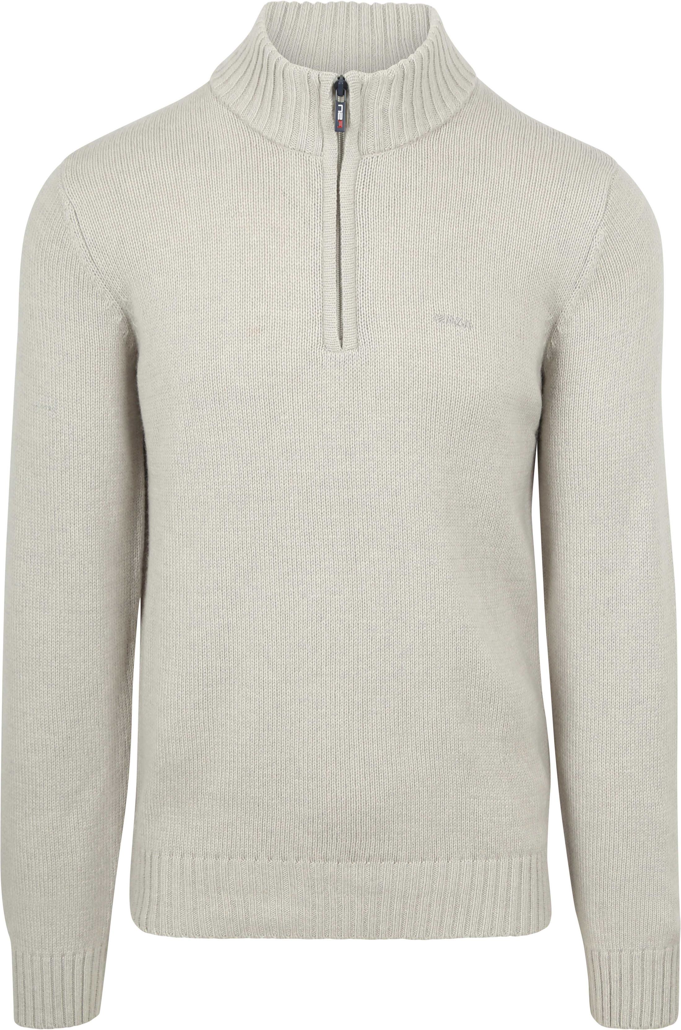 NZA Half Zip Sweater Wool Mix Adan Greige order online | 24KN419-1869 | Suitable Spain