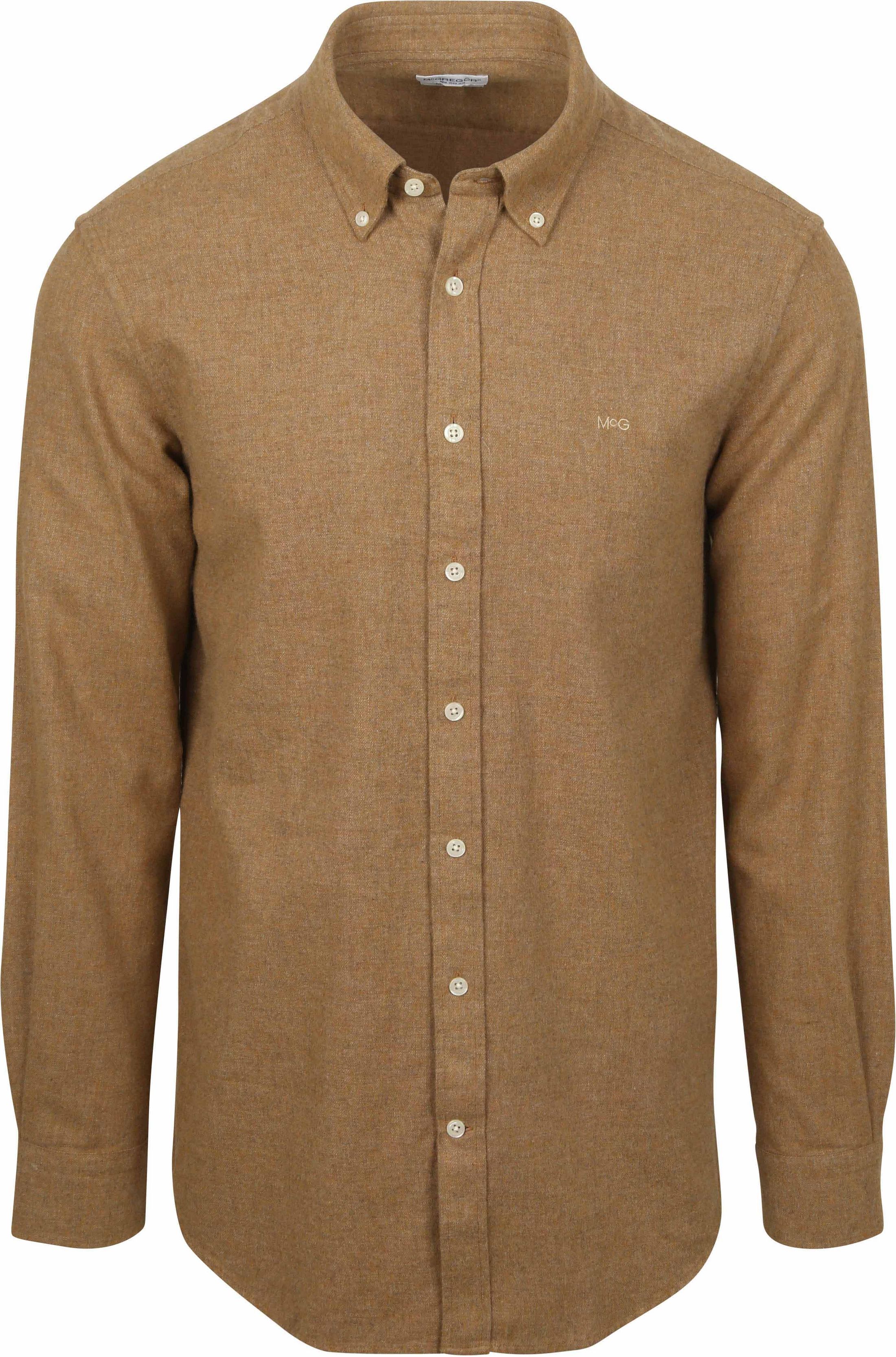 McGregor Overhemd Flanel Melange Camel MM252.6001.09-3201 kopen | Suitable