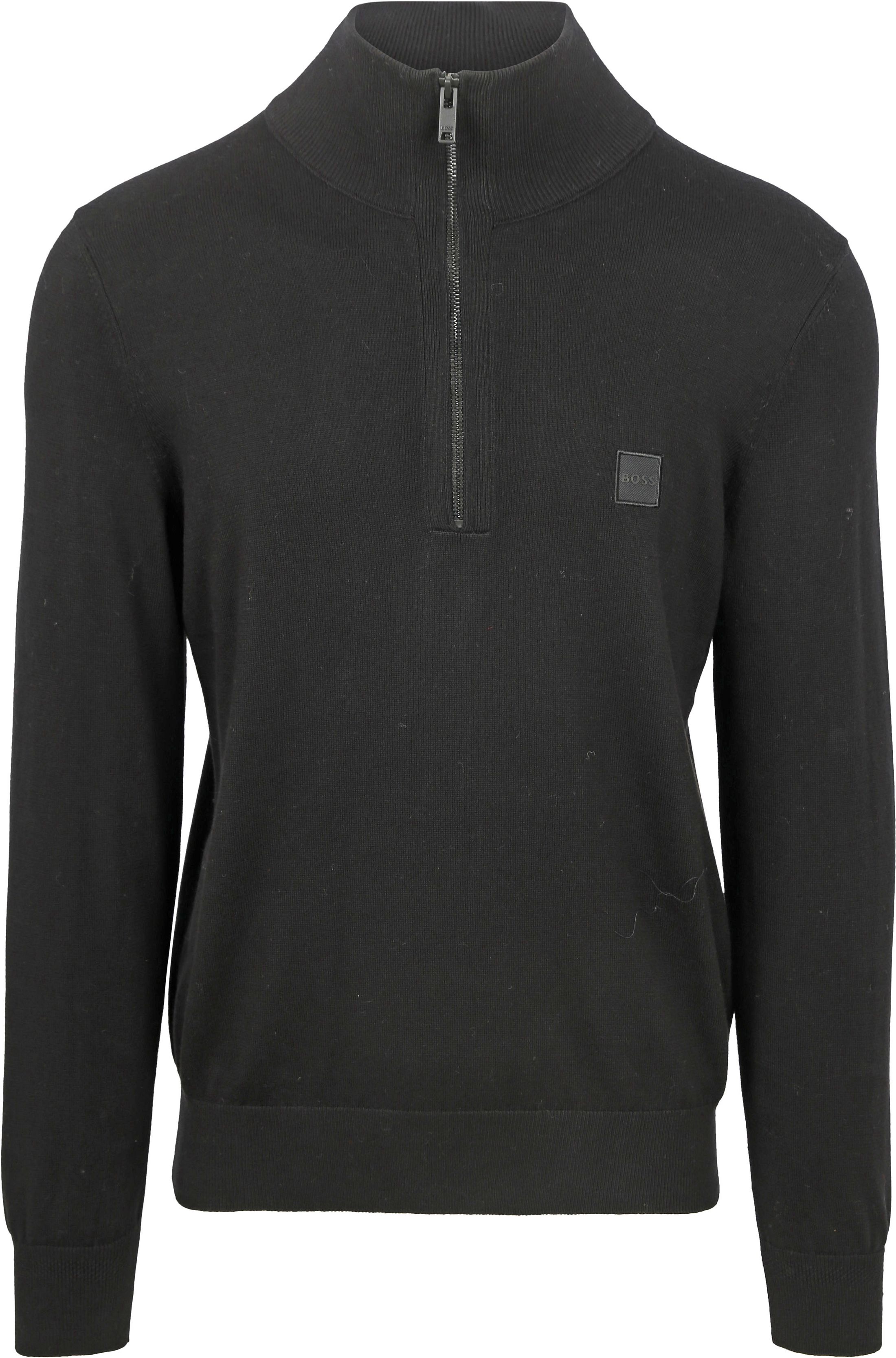 BOSS Kanobix Half Zip Sweater Black 50527585-001 order online | Suitable