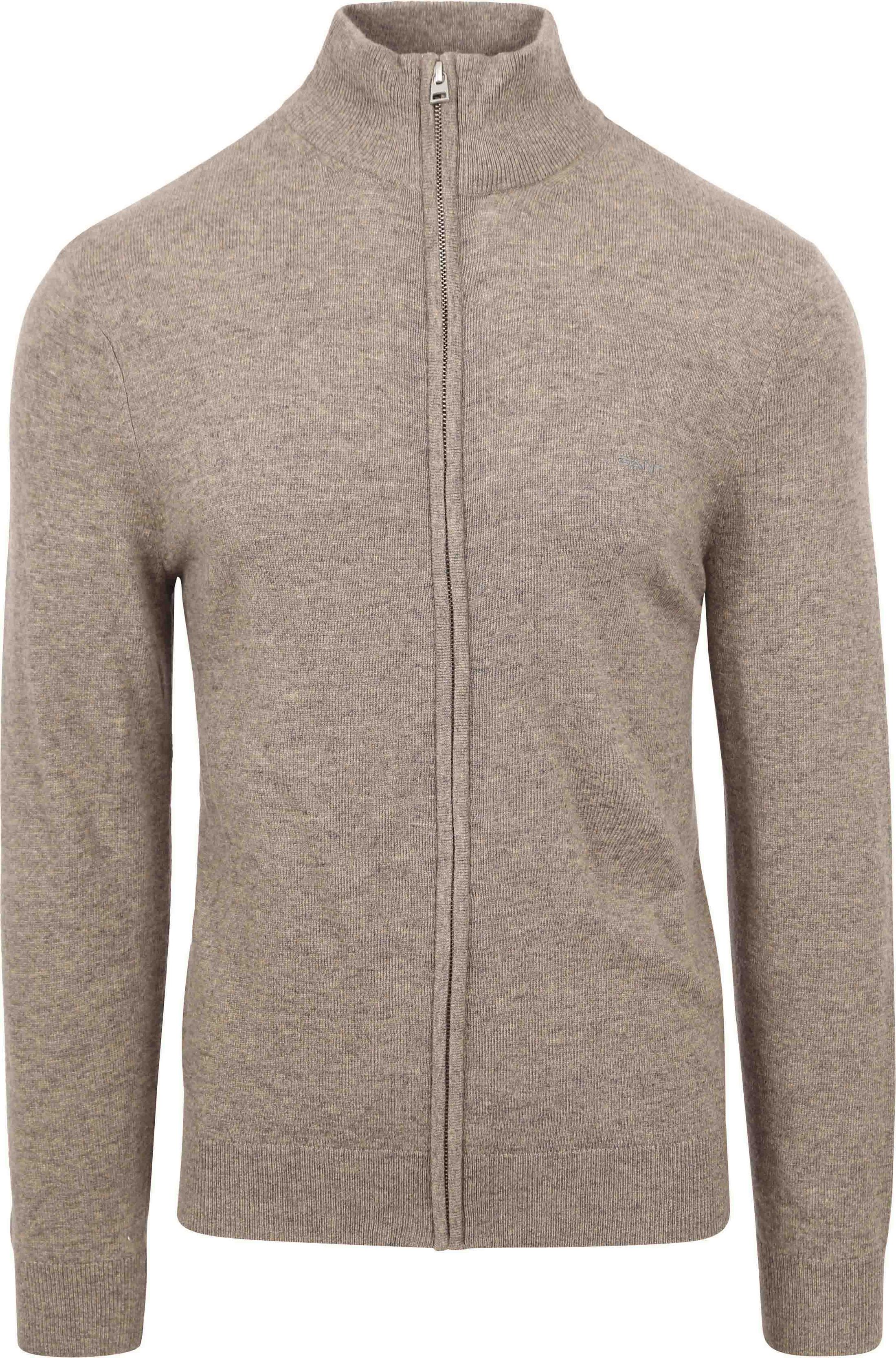 Gant Cardigan Lamswool Greige 8050175-294 order online | Suitable