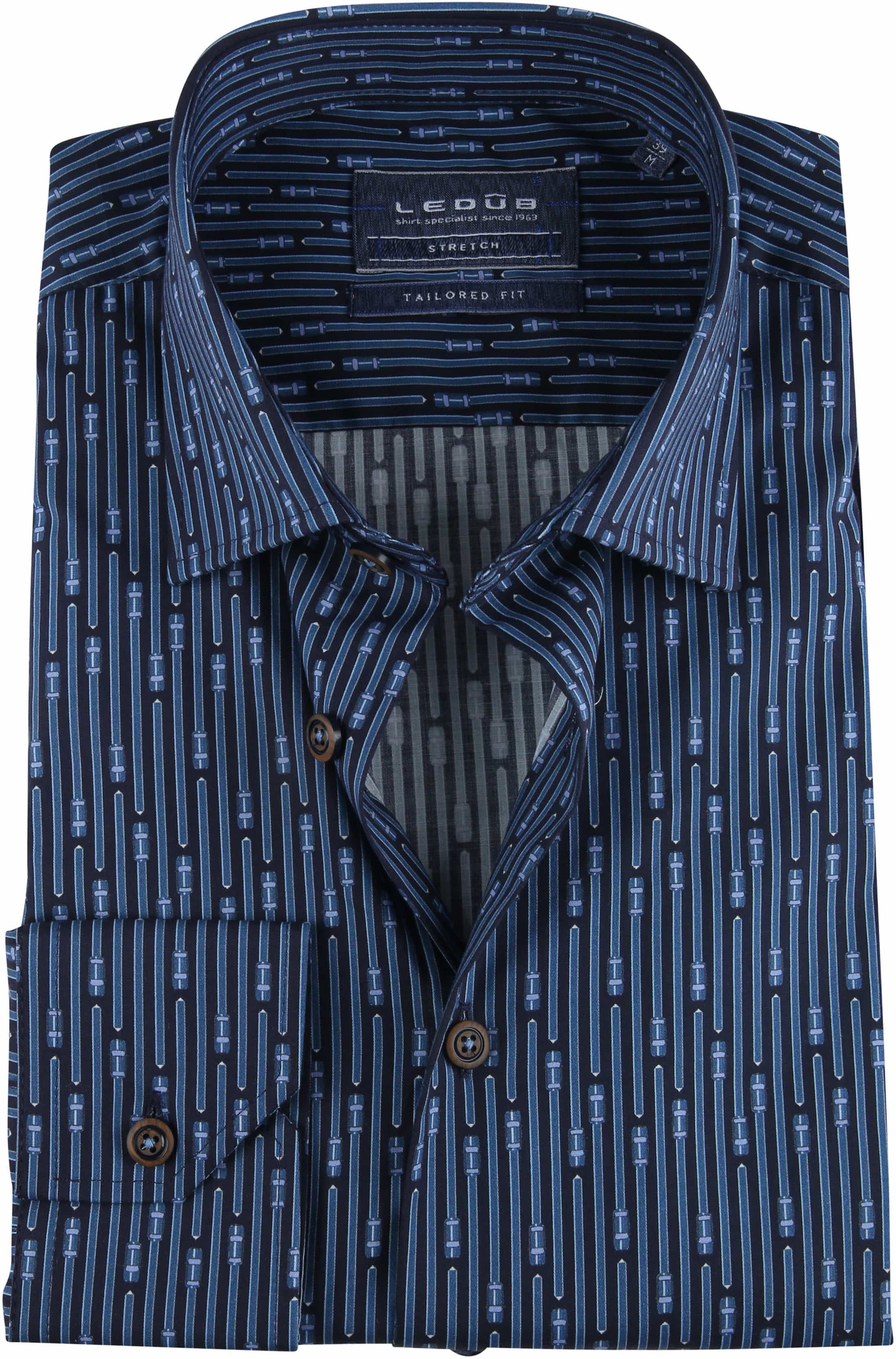 Ledub TF Shirt Dessin Navy Dark Blue size 15 1/2