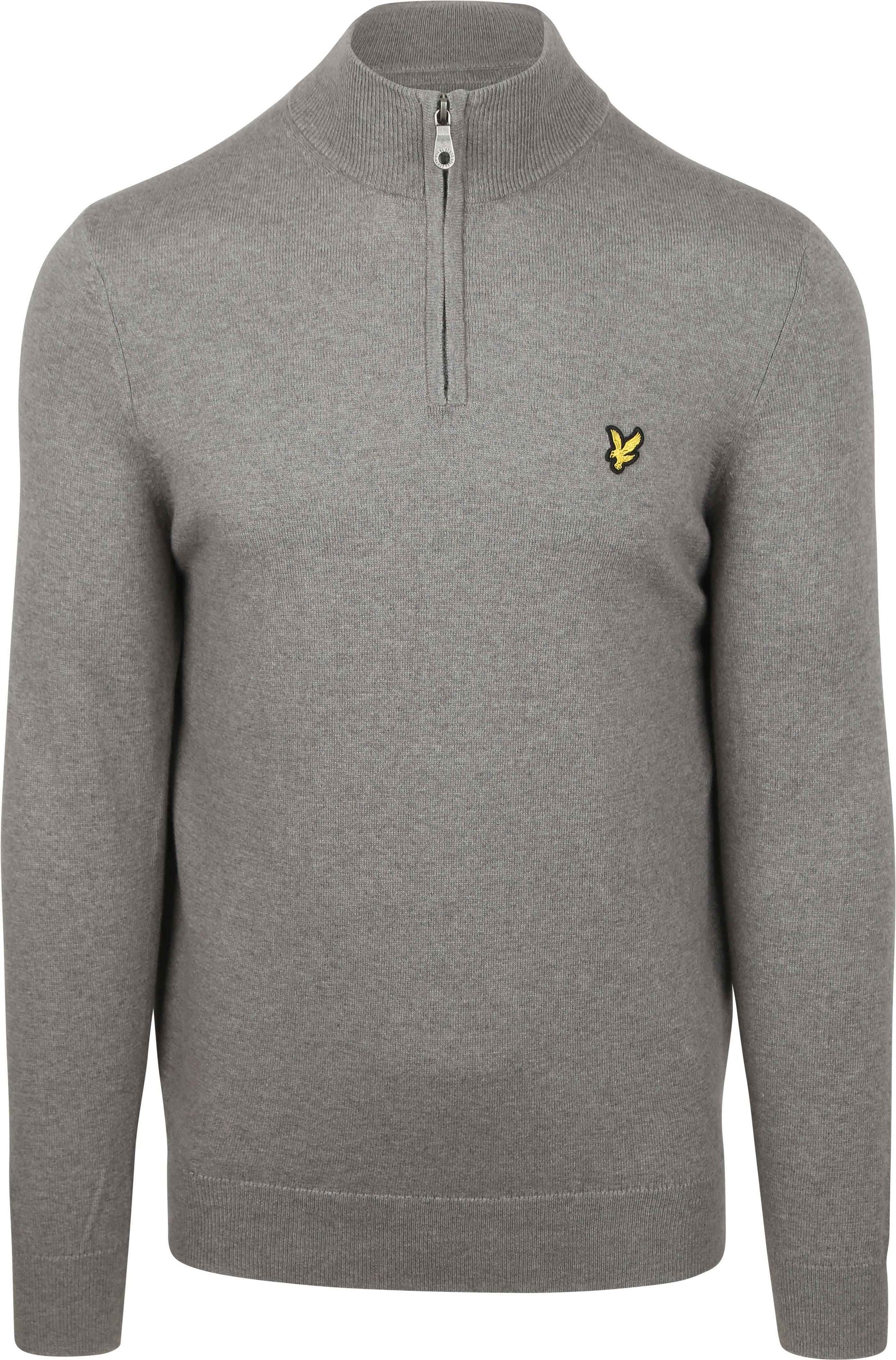 Lyle & Scott Half Zip Pullover Merino Wool Grey KN2112VC-T28 order online | Suitable