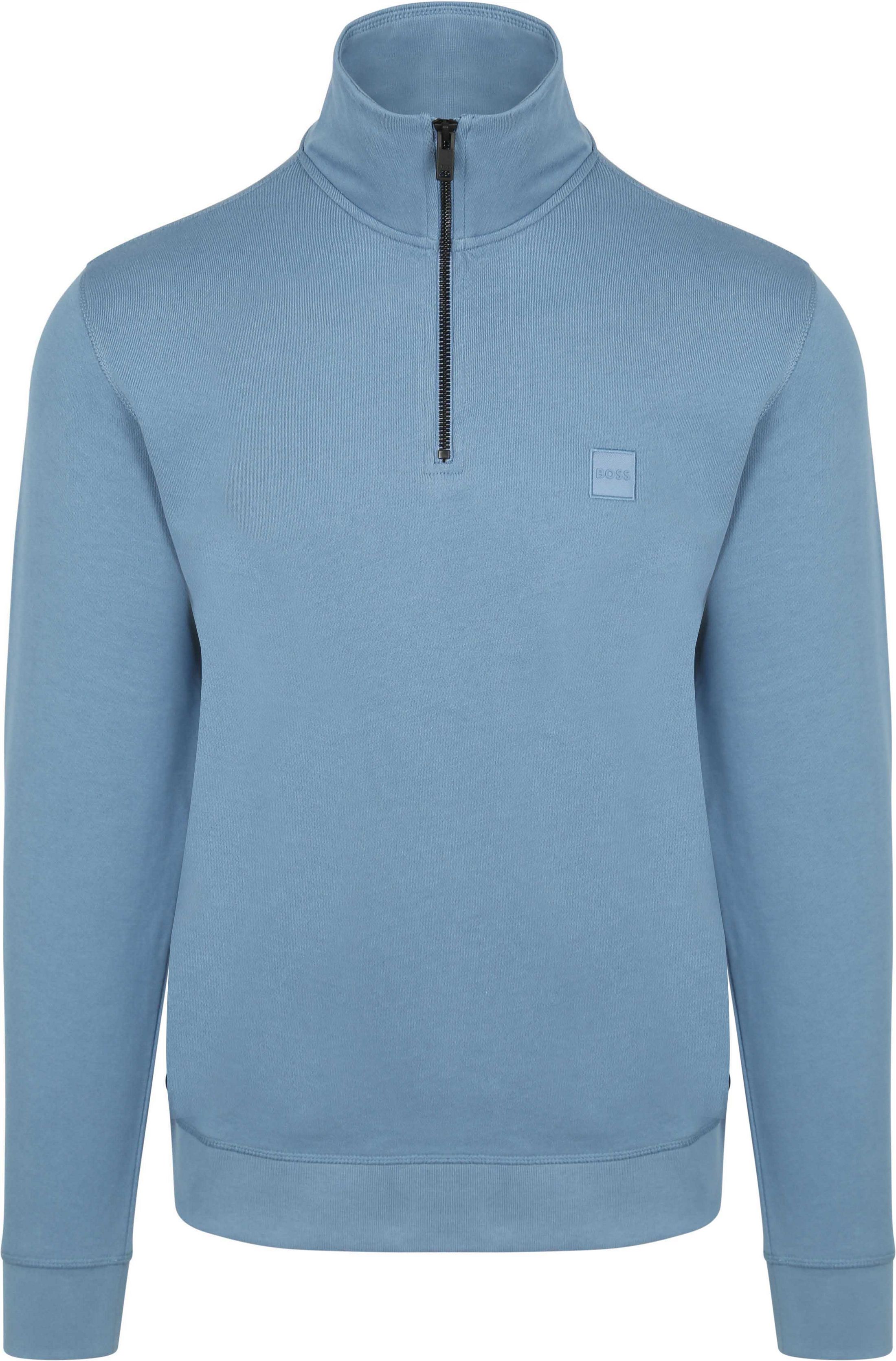 BOSS Zetrust Half Zip Sweater Blue 50468926-459 order online | Suitable