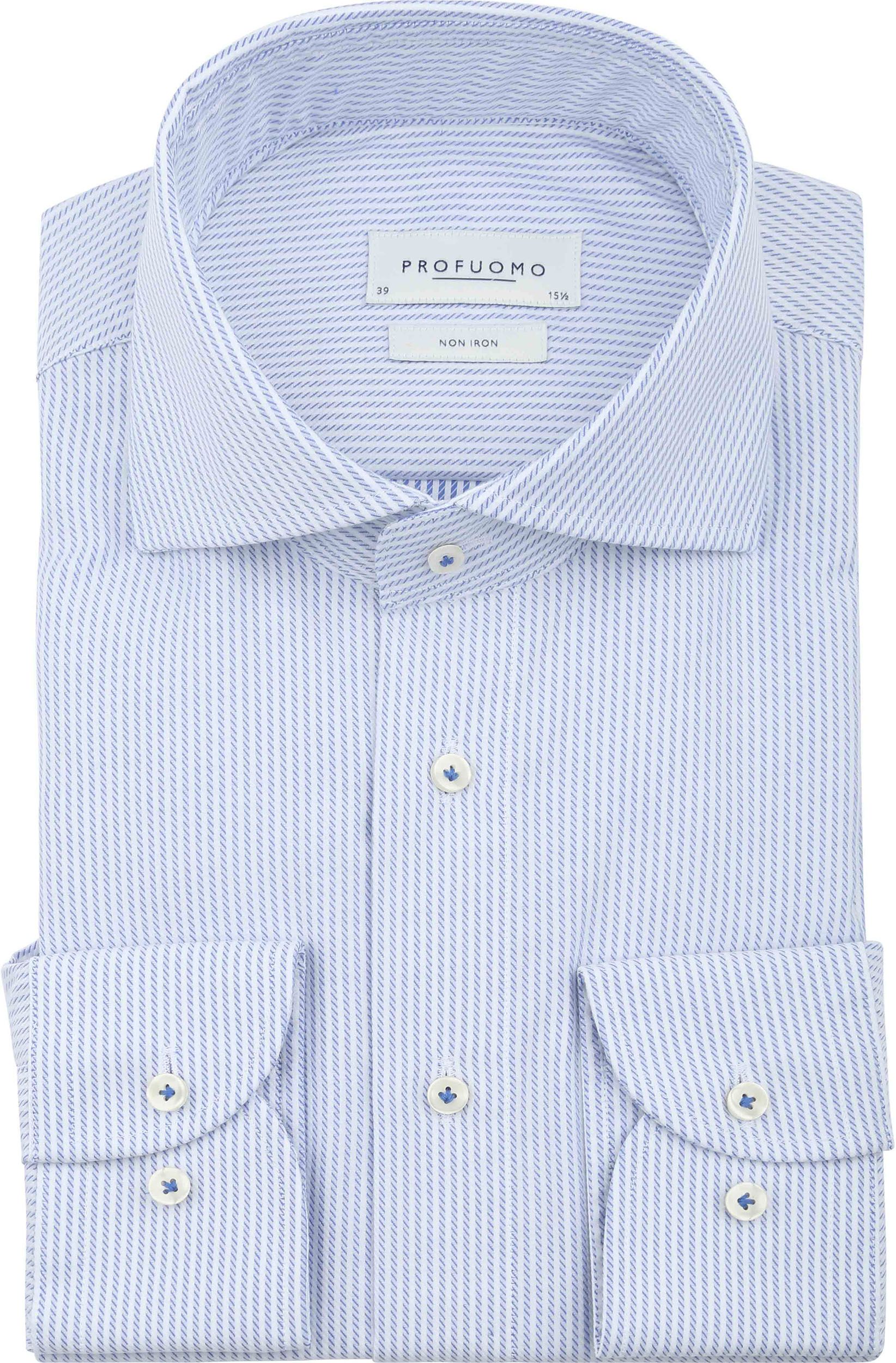 Profuomo Shirt Stripe Light Blue order online | PPVH30009A-M | Suitable Lithuania