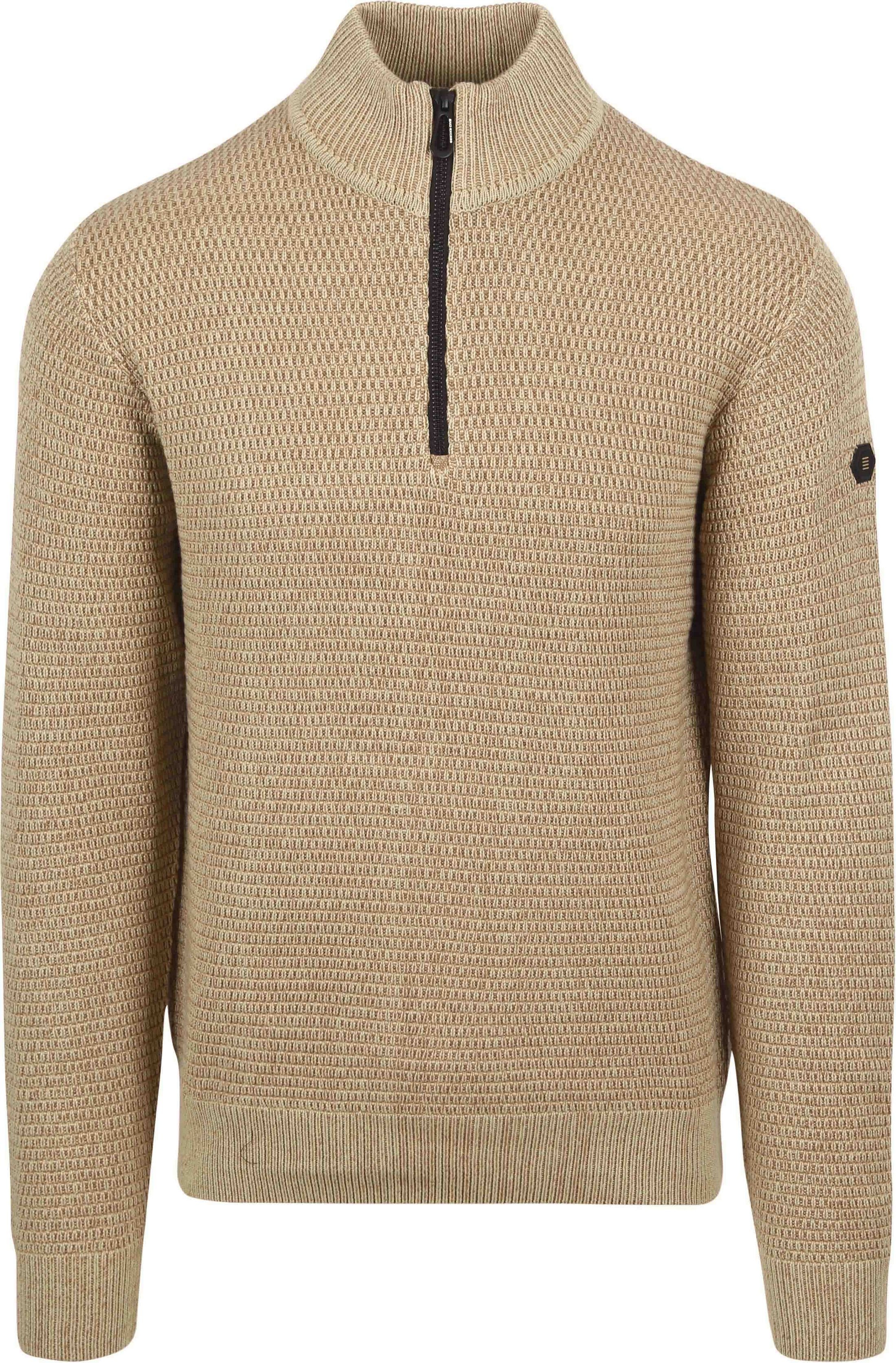 No Excess Half Zip Pullover Structure Melange Beige 25230904-122 order online | Suitable