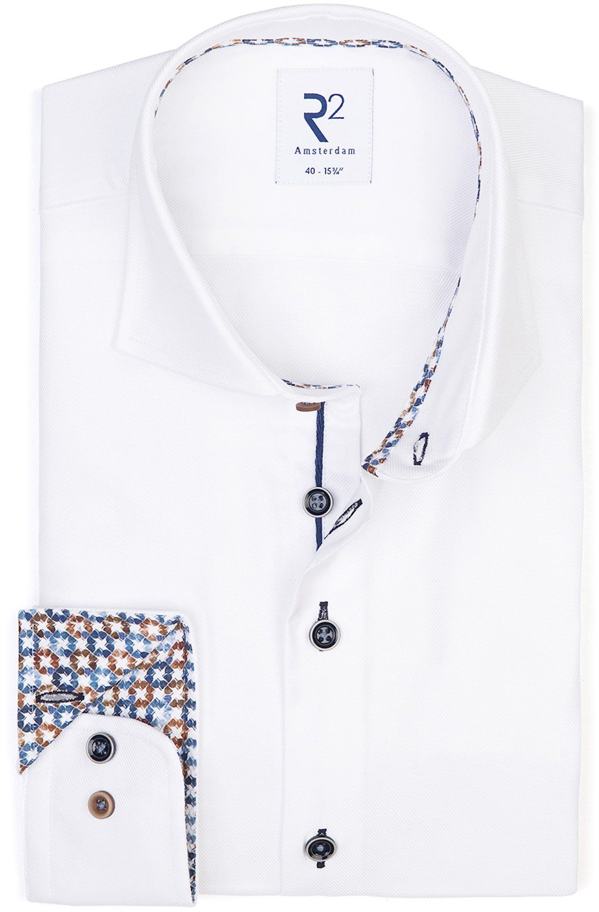 R2 Chemise Twill Blanche Blanc taille 38