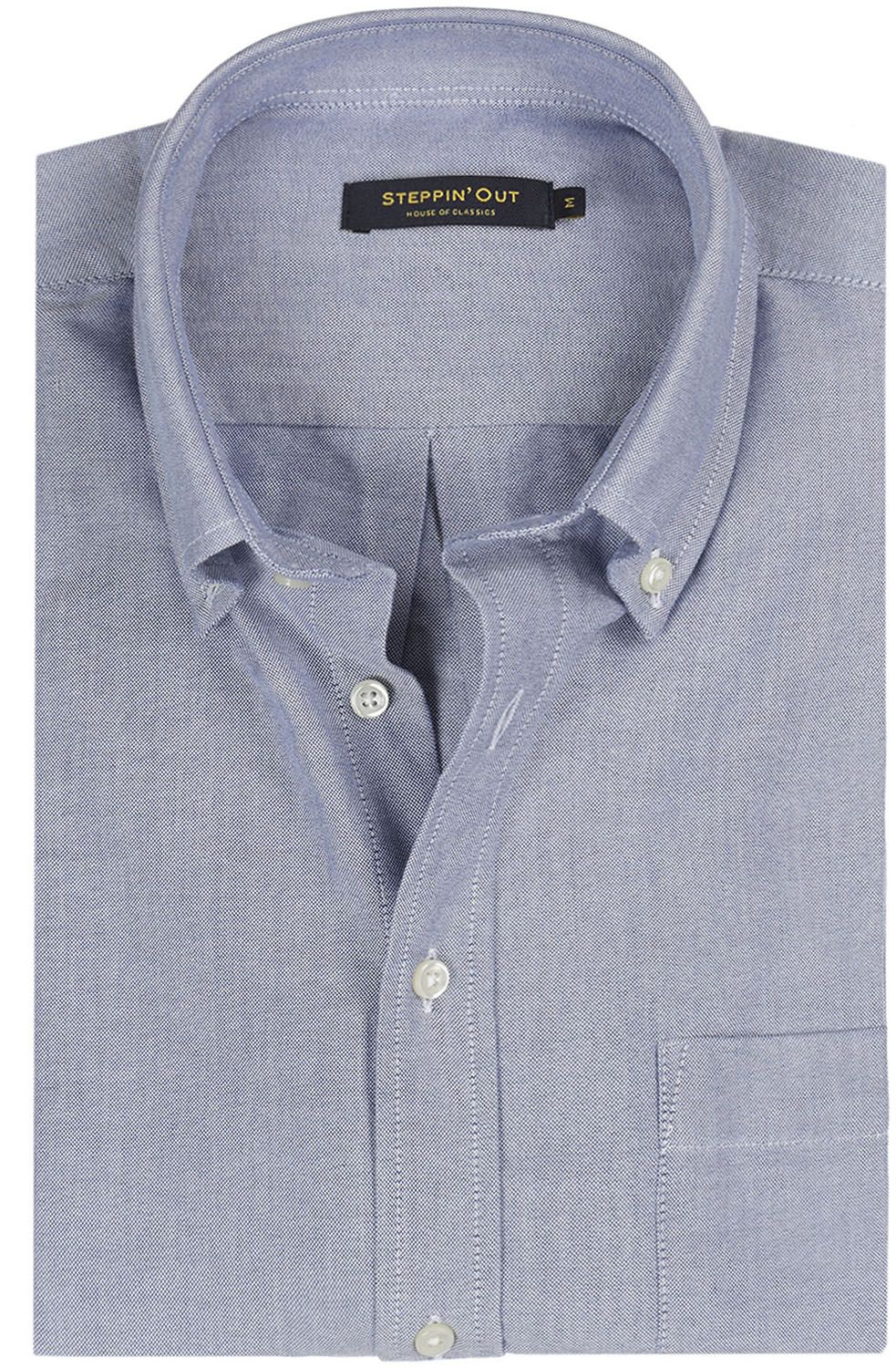 Steppin' Out Shirt Oxford Melange Blue SM6001.0001-2100 order online | Suitable