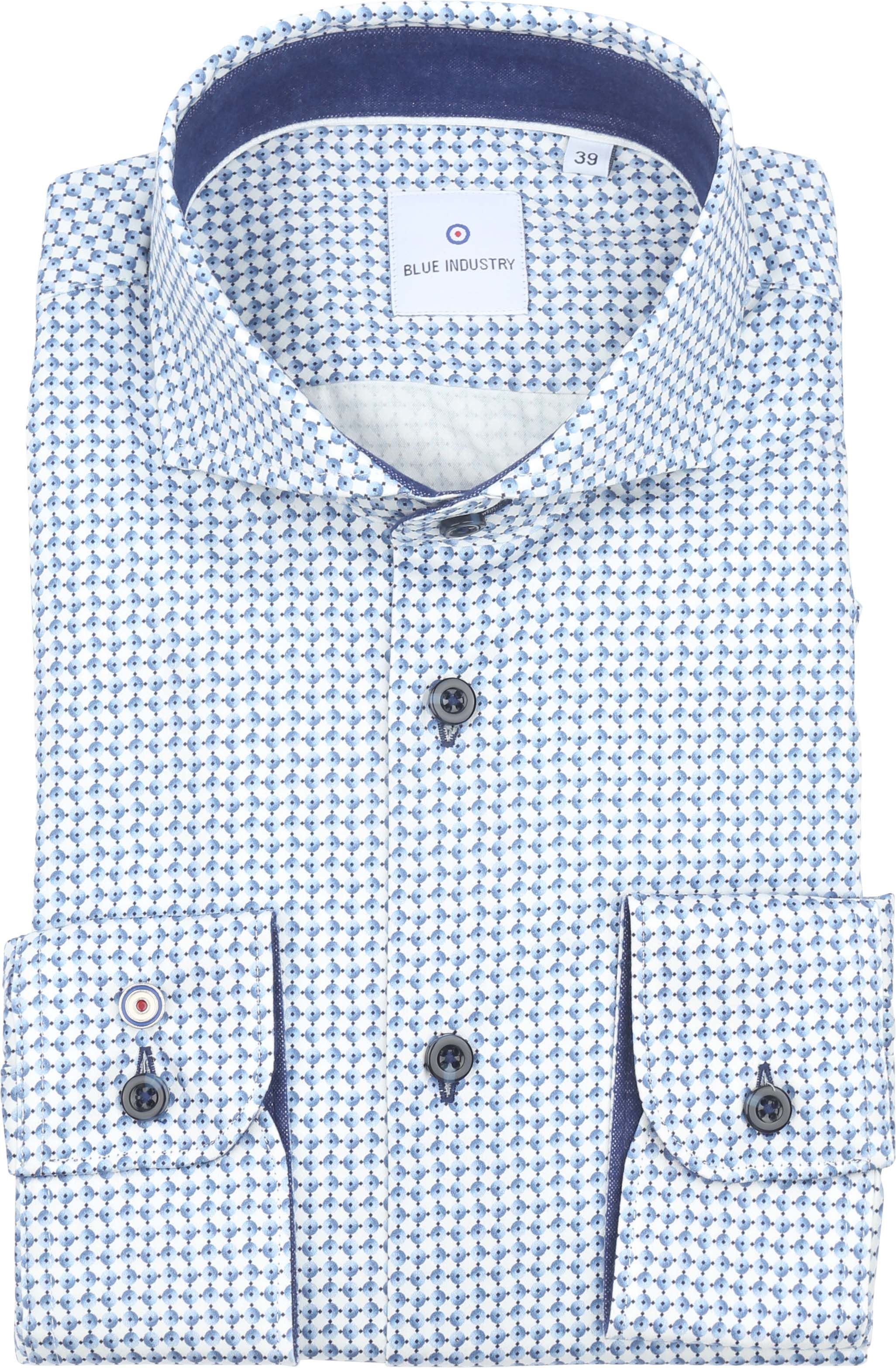Blue Industry Shirt Circles Blue 4205.42-Blue order online | Suitable