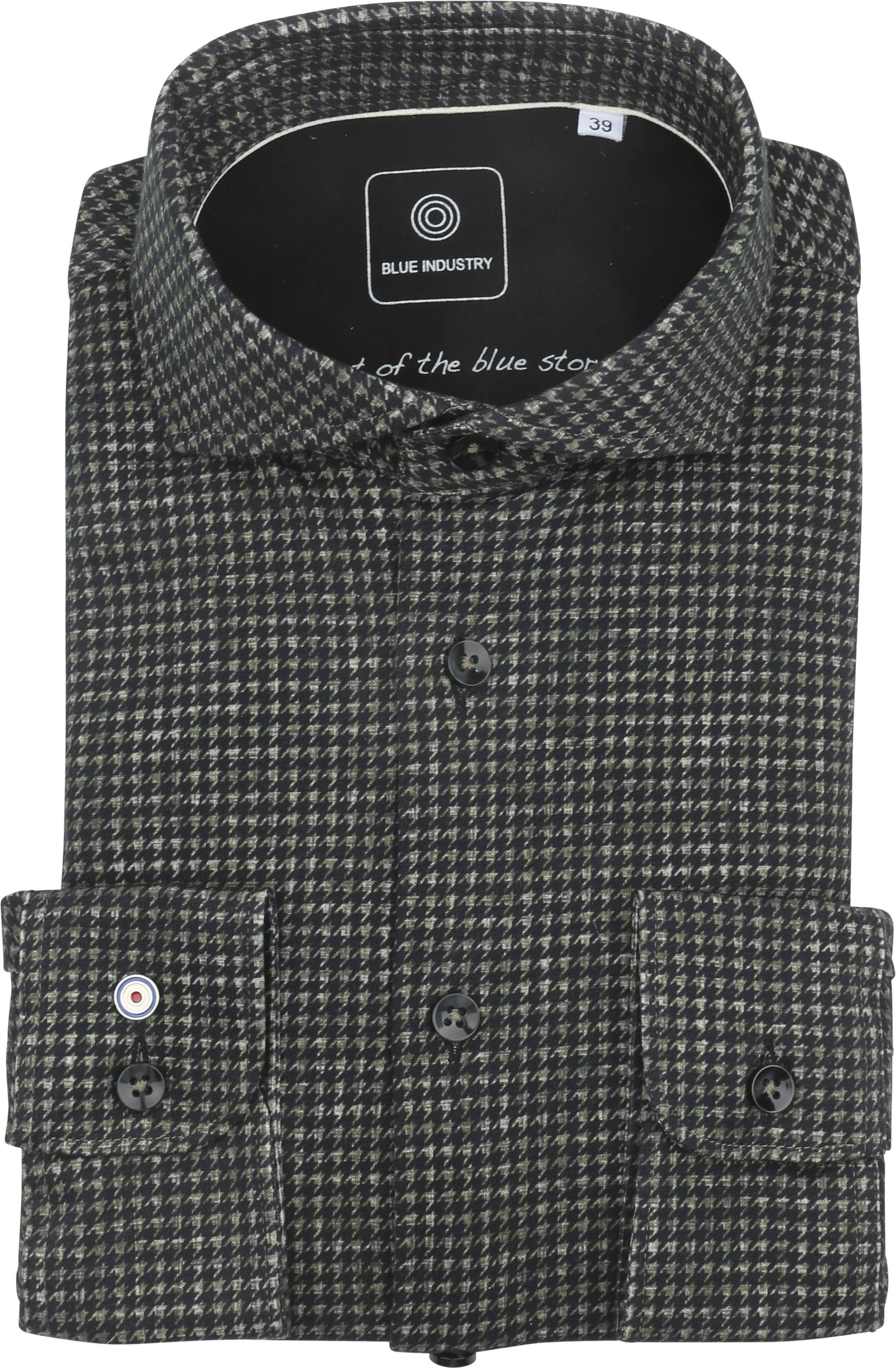 Blue Industry Shirt Print Olive 4223.42-Olive order online | Suitable