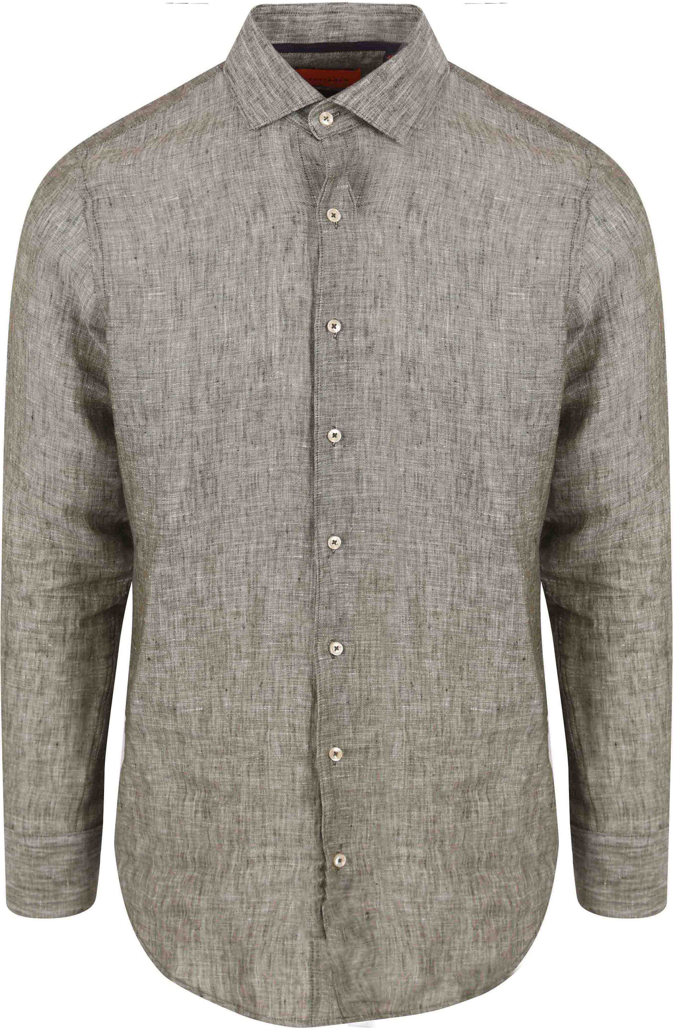 Suitable Chemise Lin Vert commander en ligne | SH-LIN-CLAS-24.03 | Suitable Luxembourg