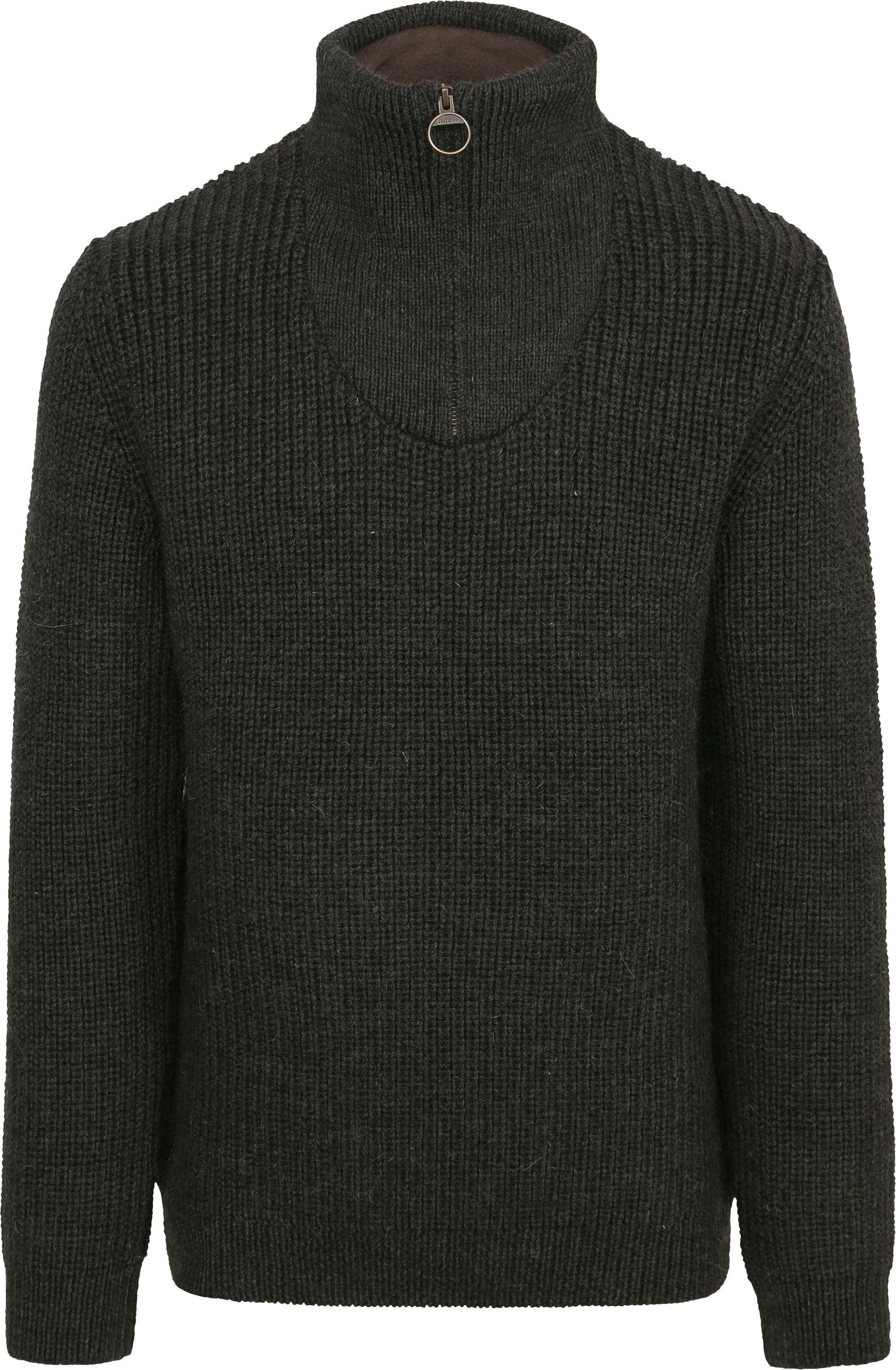 Barbour NewTyne Zip Pullover Wool Olive Green MKN0790-OL51 order online | Suitable