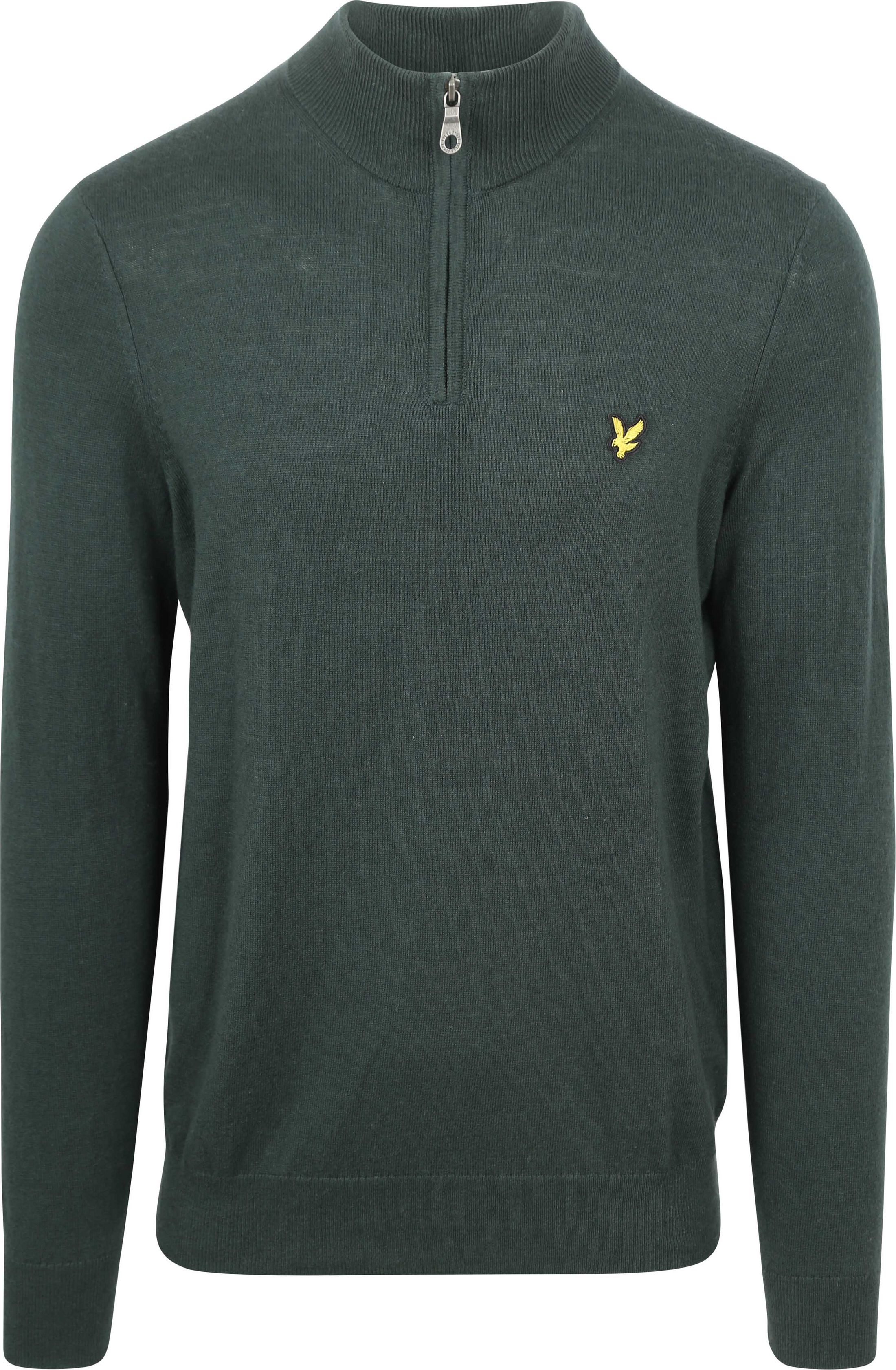 Lyle & Scott Half Zip Pullover Merino Wool Dark Green KN2112V-X311 order online | Suitable