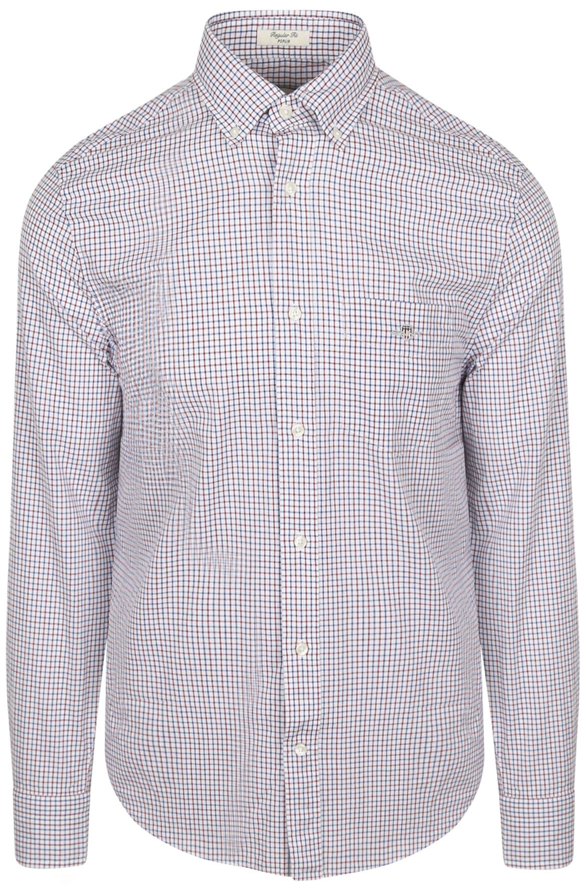 Gant Casual Hemd Poplin Blau Rot kariert  3250214-604 kaufen | Suitable