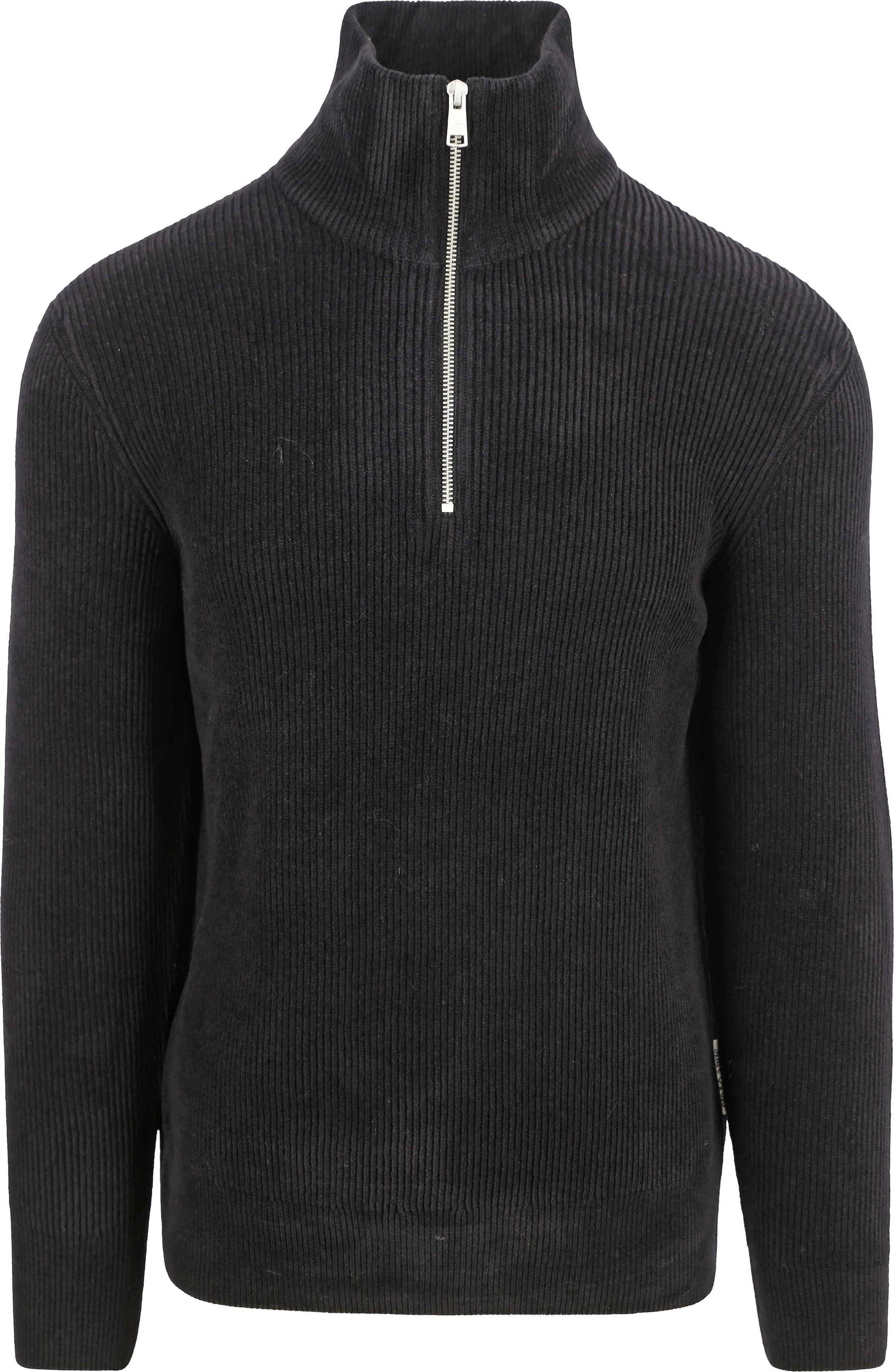 Marc O'Polo Half Zip Pullover Corduroy Schwarz 330506260374-990 kaufen | Suitable