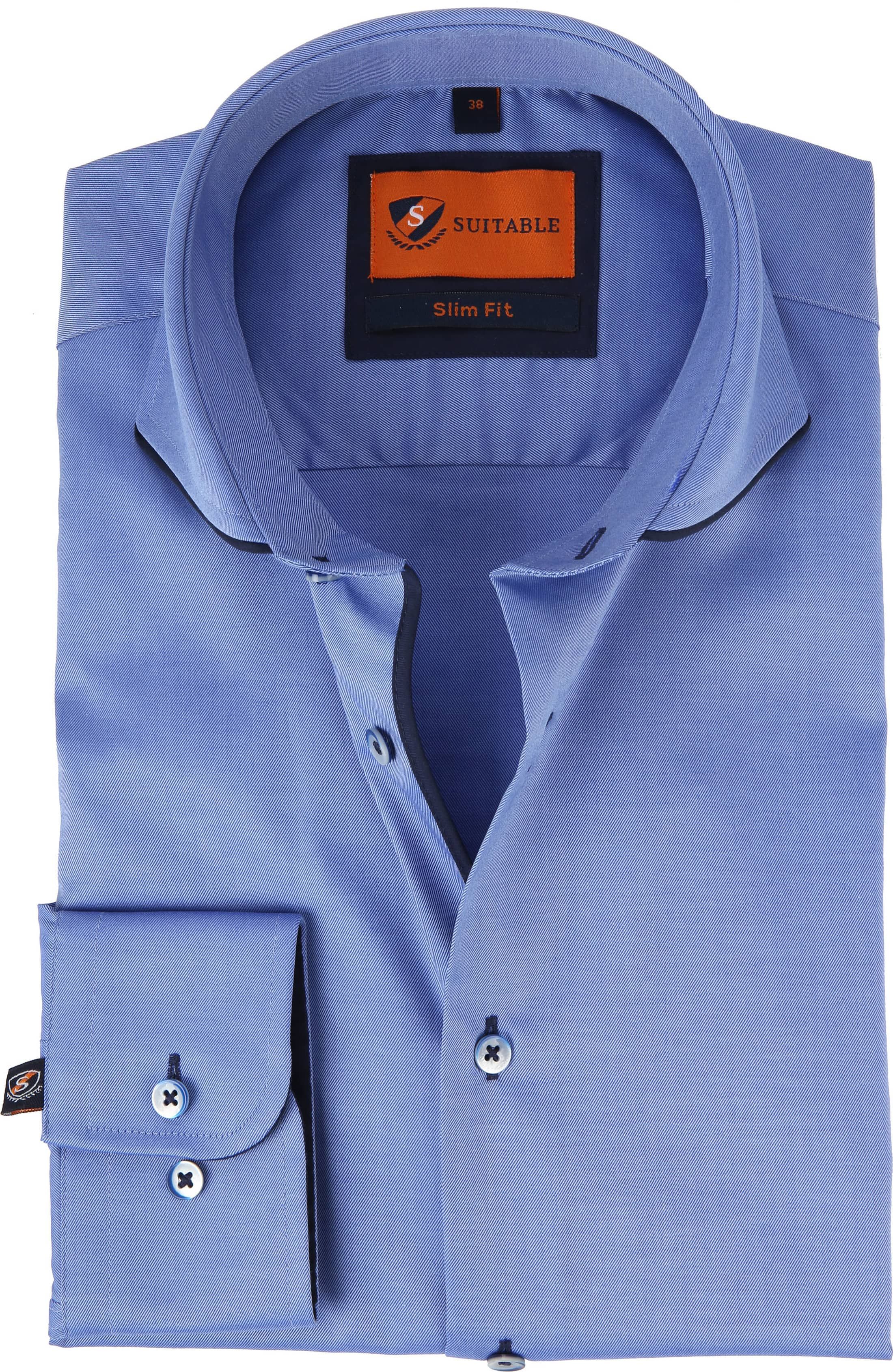Suitable Shirt Indigo Blue size 15 3/4