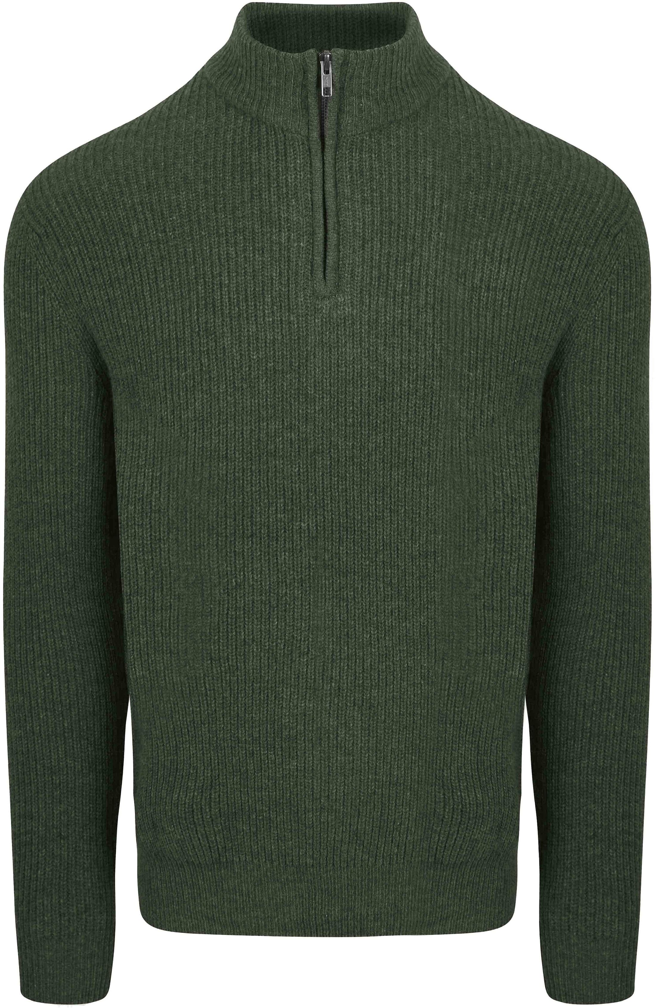 Steppin' Out Pull Half Zip Laine D'Agneau Vert Olive SM1204.0002-5103 commander en ligne | Suitable