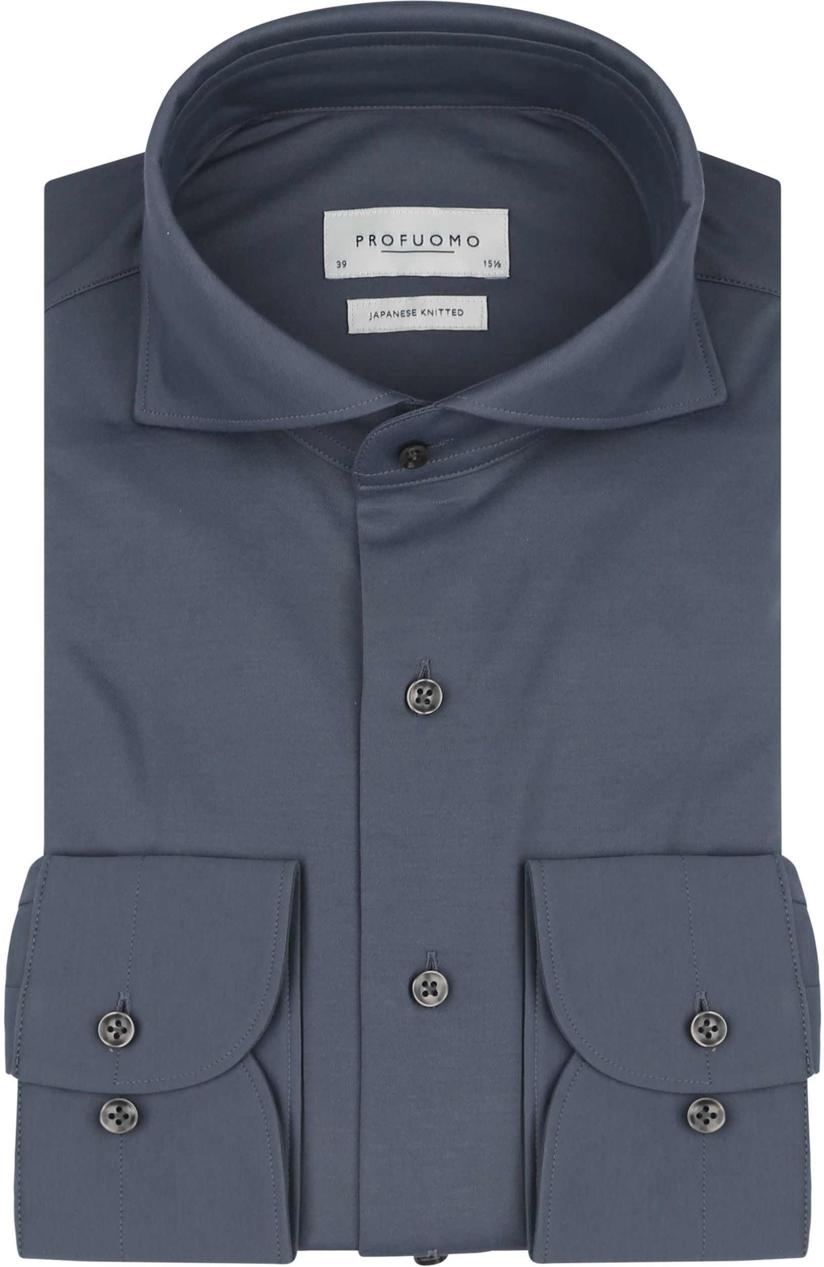 Profuomo Japanese Knitted Shirt Denim Blue PPWH10001D-4 order online | Suitable