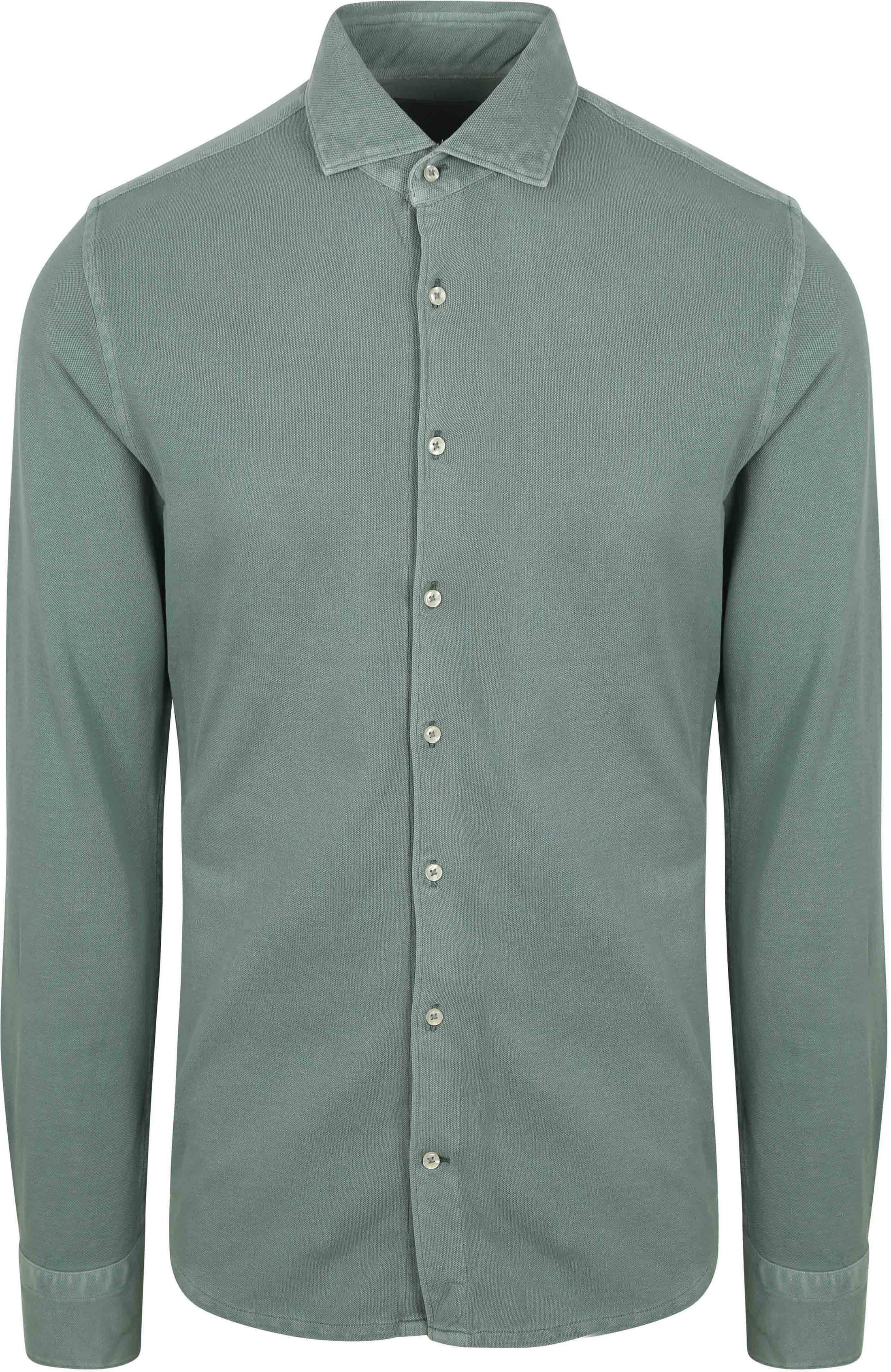 Suitable Piqué Hemd Groen SH-GDPIQ-WS-25.03 GREEN kopen | Suitable