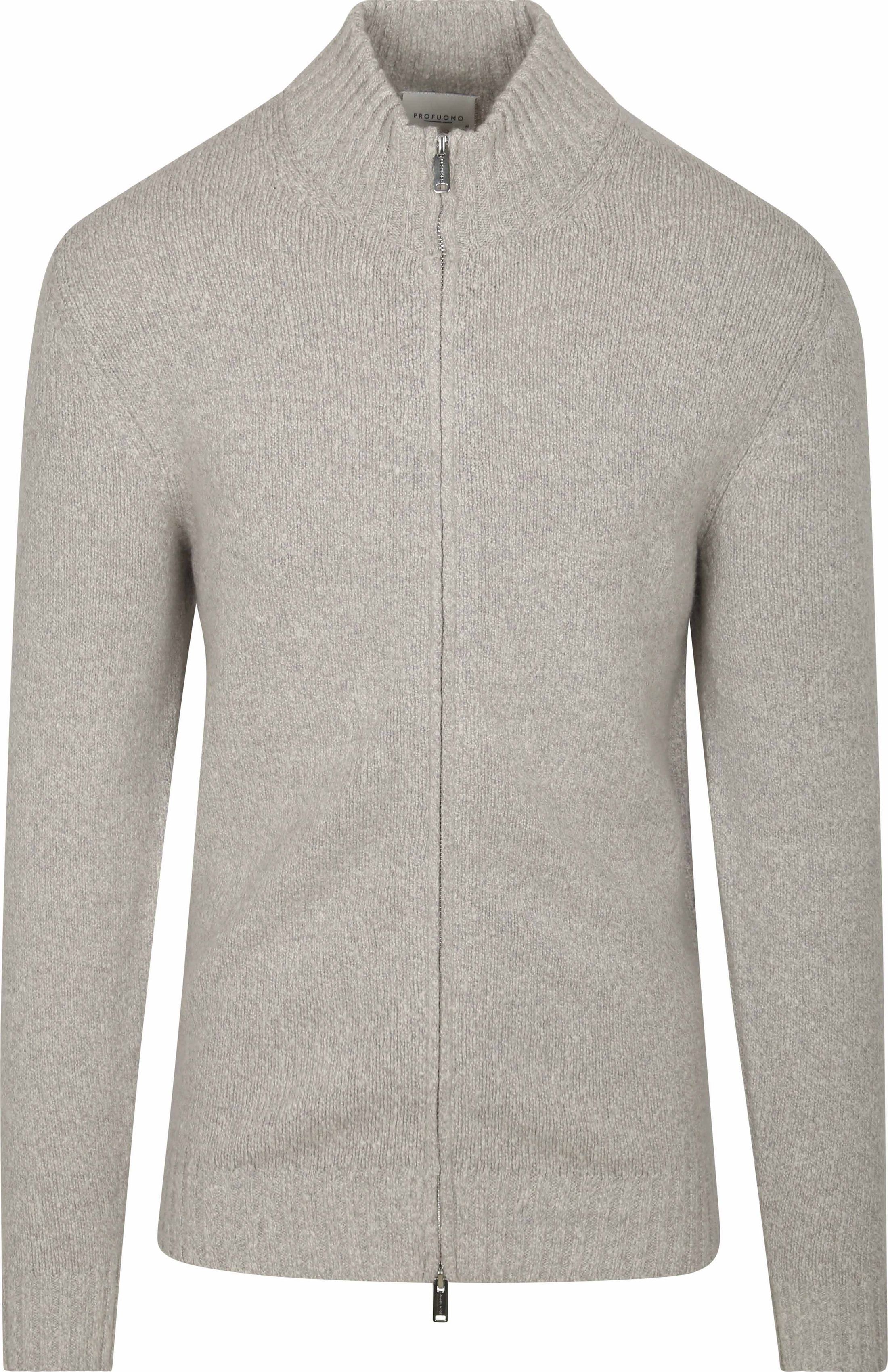 Profuomo Cardigan Boiled Wool Grey PPVJ30015A-C order online | Suitable