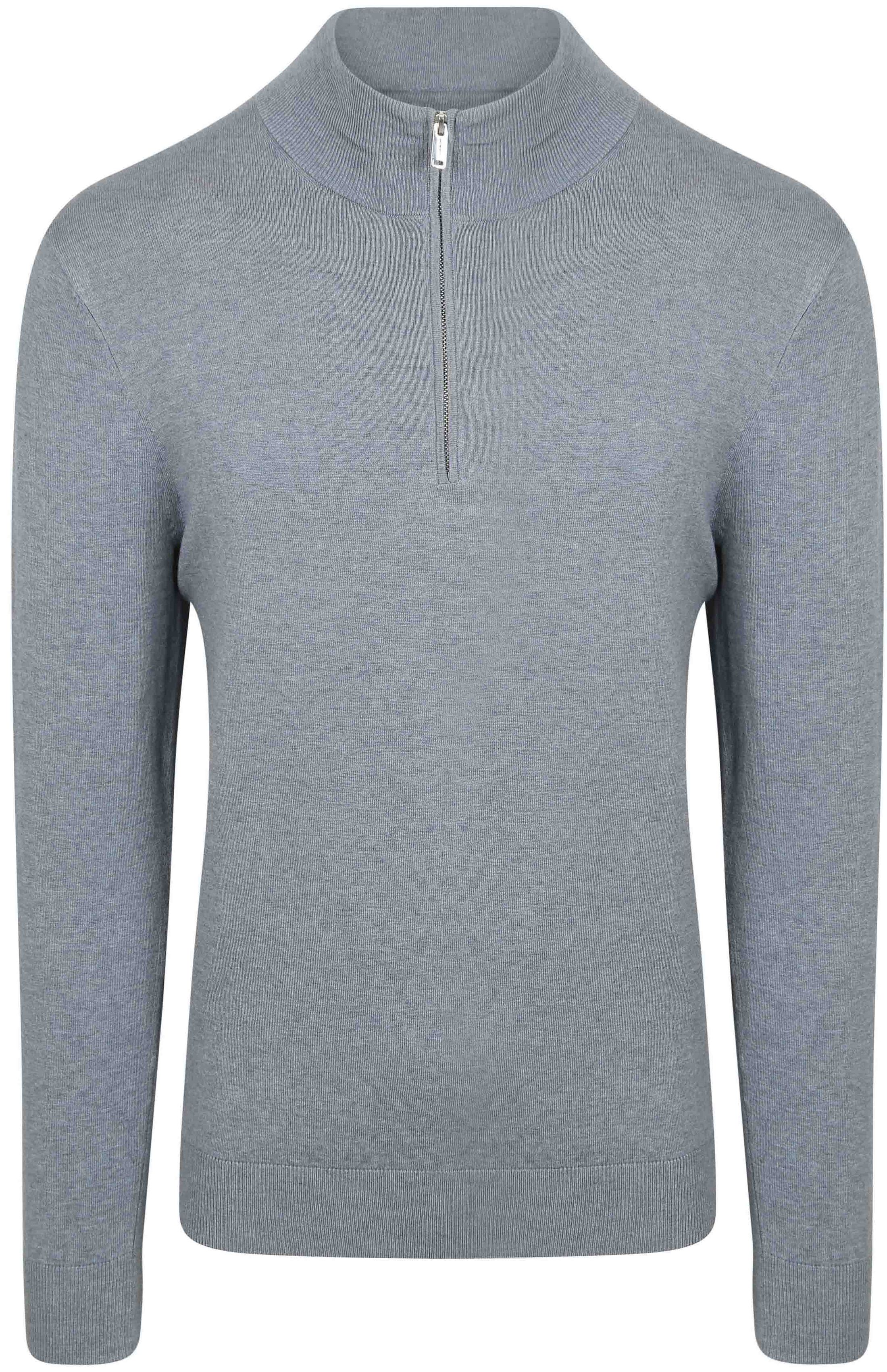 Profuomo Pullover Half Zip Luxury Basic Bleu PPWJ10007D-M commander en ligne | Suitable