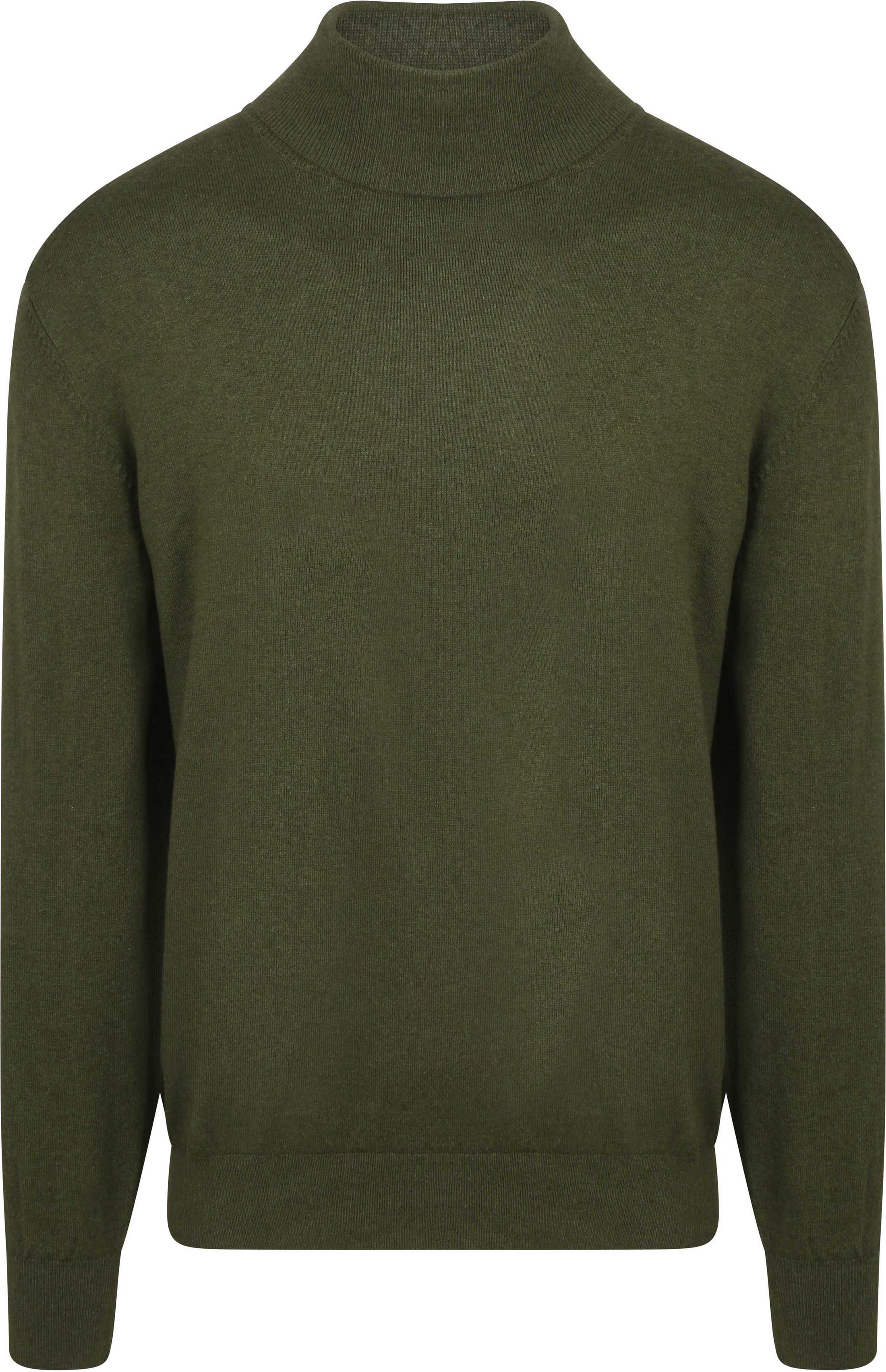 Steppin' Out Rollneck Pullover Cotton Cashmere Olive Green order online | SM1203.0001-5103 | Suitable Spain