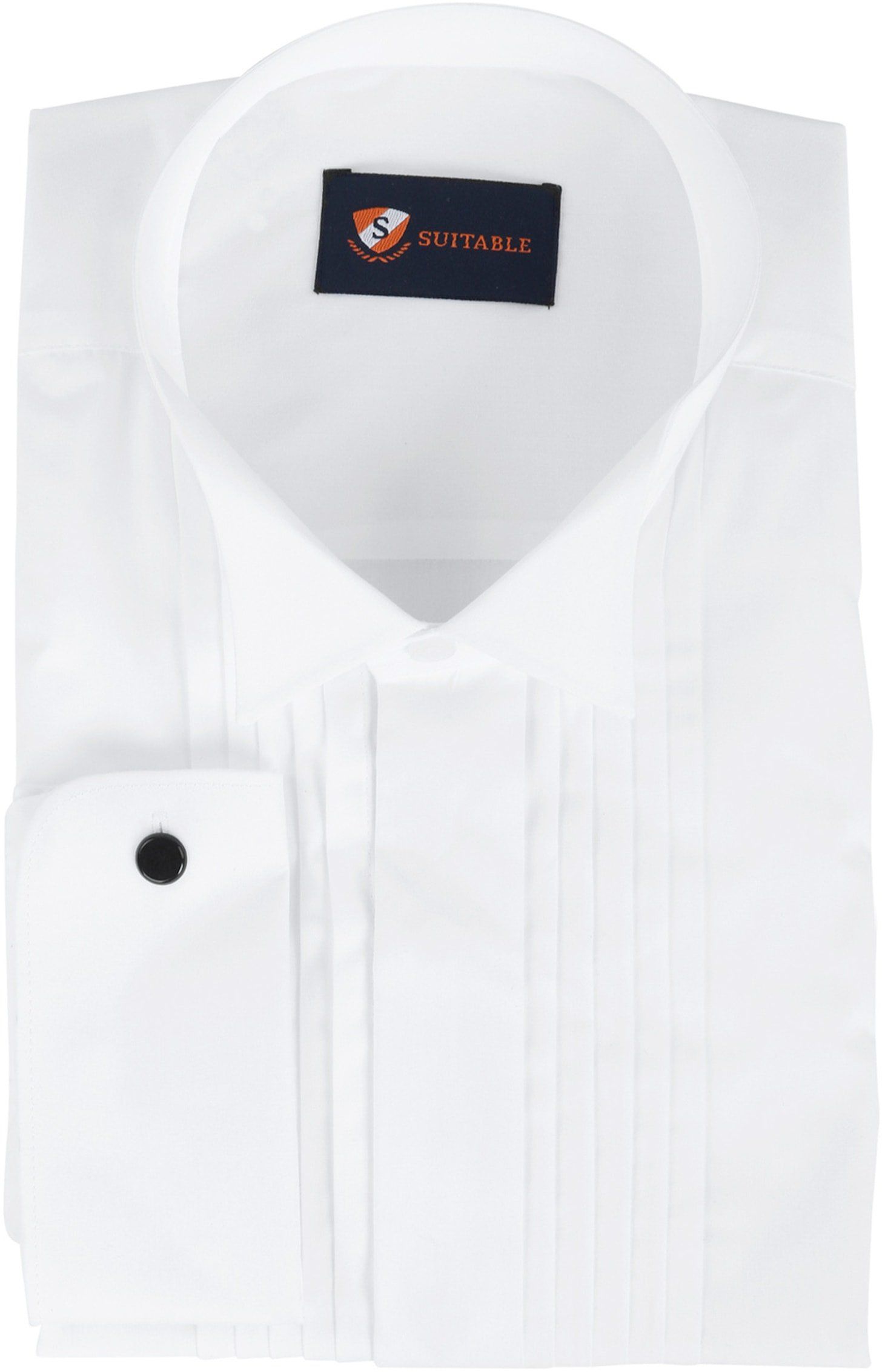 Tuxedo Shirt Pleated White size 14.5