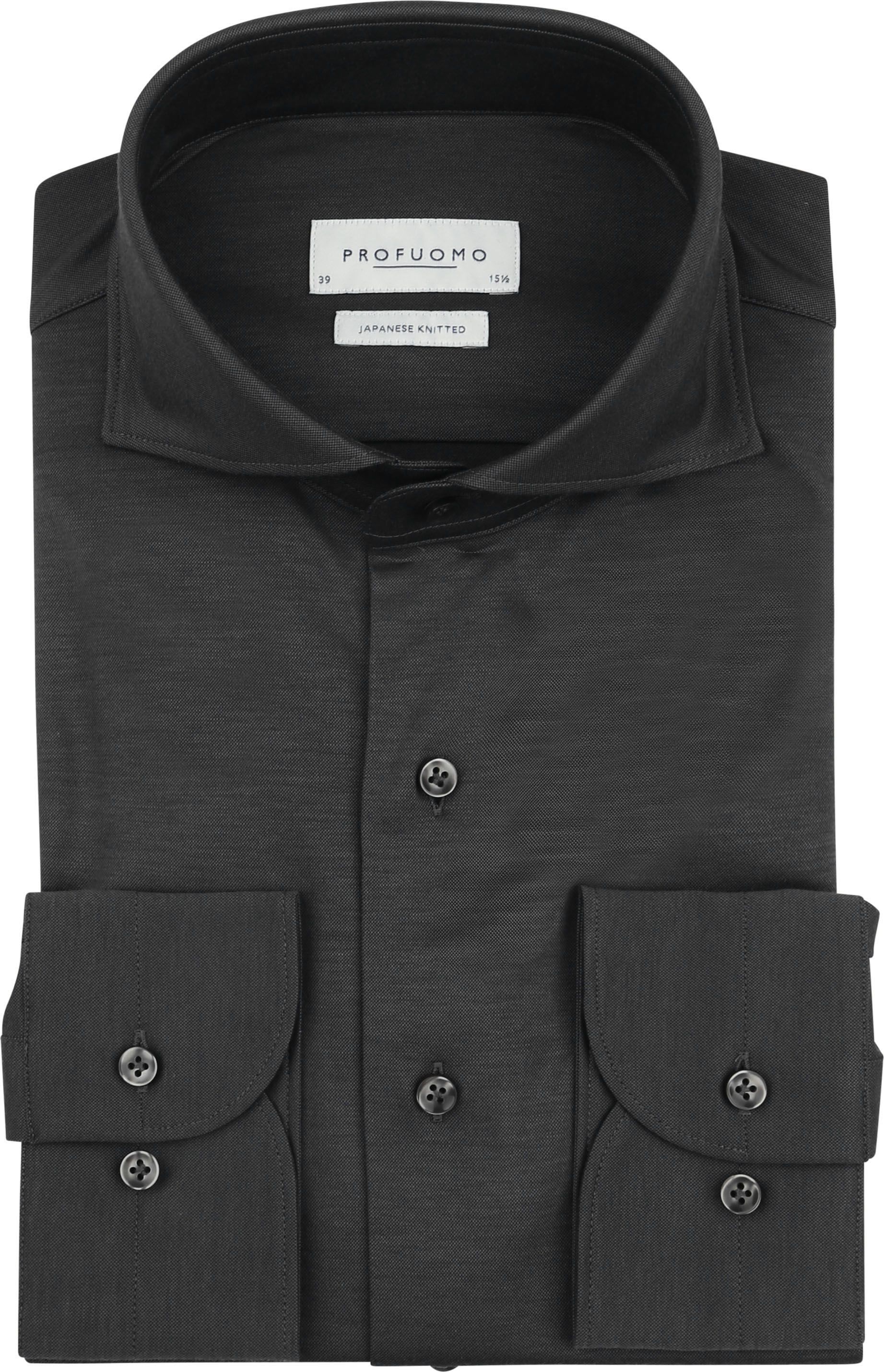 Profuomo Japanese Knitted Shirt Anthracite PPWH30026J-B order online | Suitable