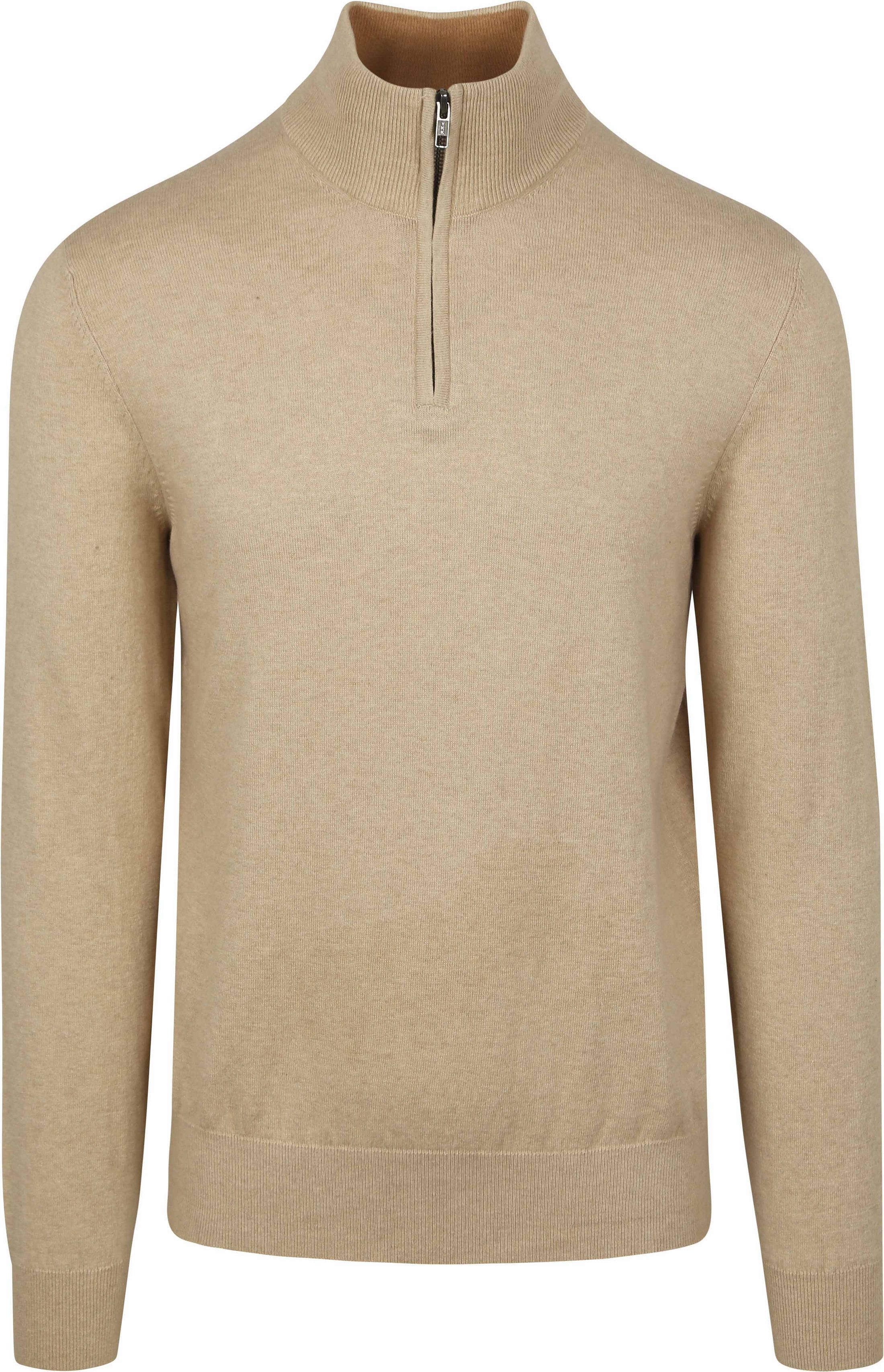 Steppin' Out Half-Zip Trui Cotton Cashmere Sand PU-HZ-COCASH-STEPP-SAND kopen | Suitable