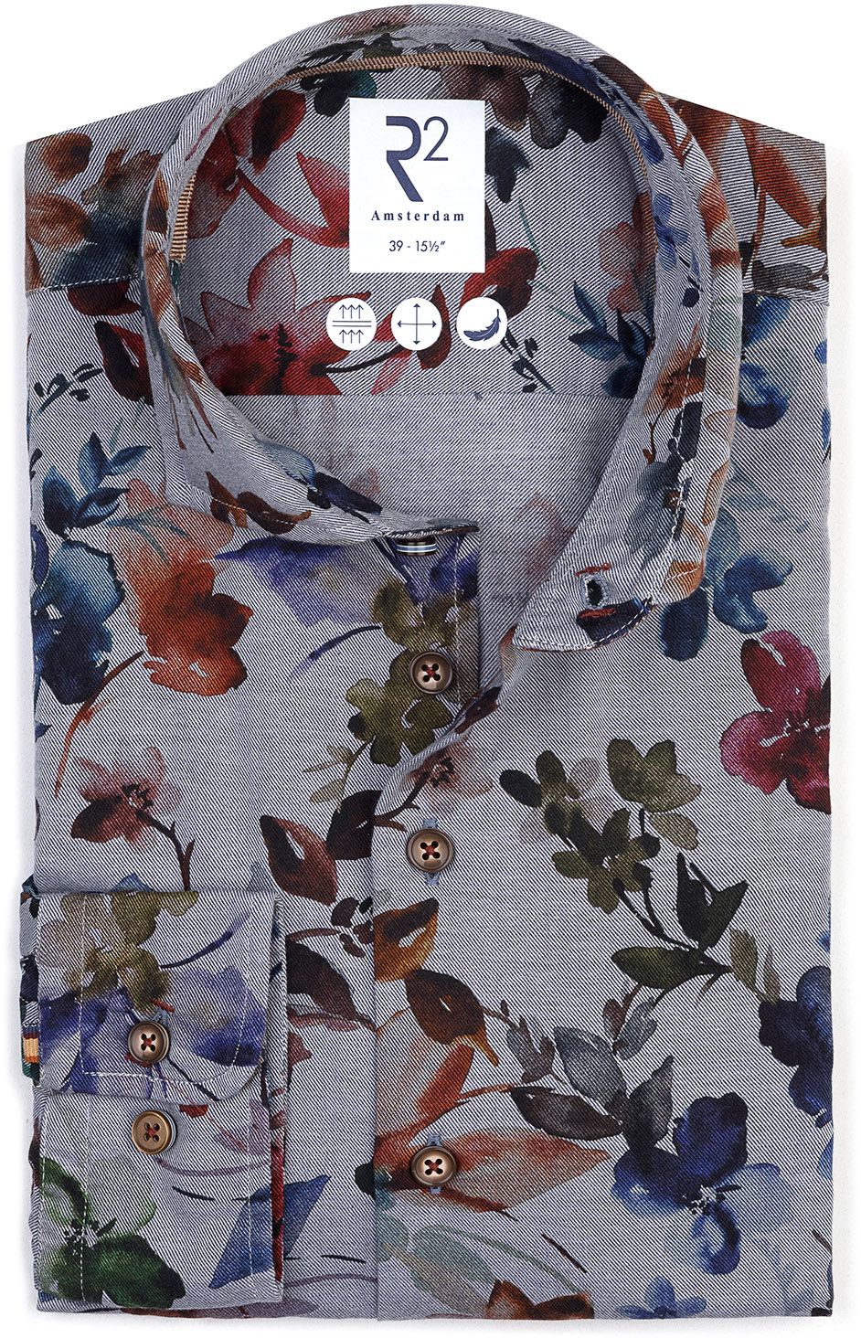 R2 Shirt Flannel Flower Print Multicolour order online | 130.WSP.102-073 | Suitable Hungary