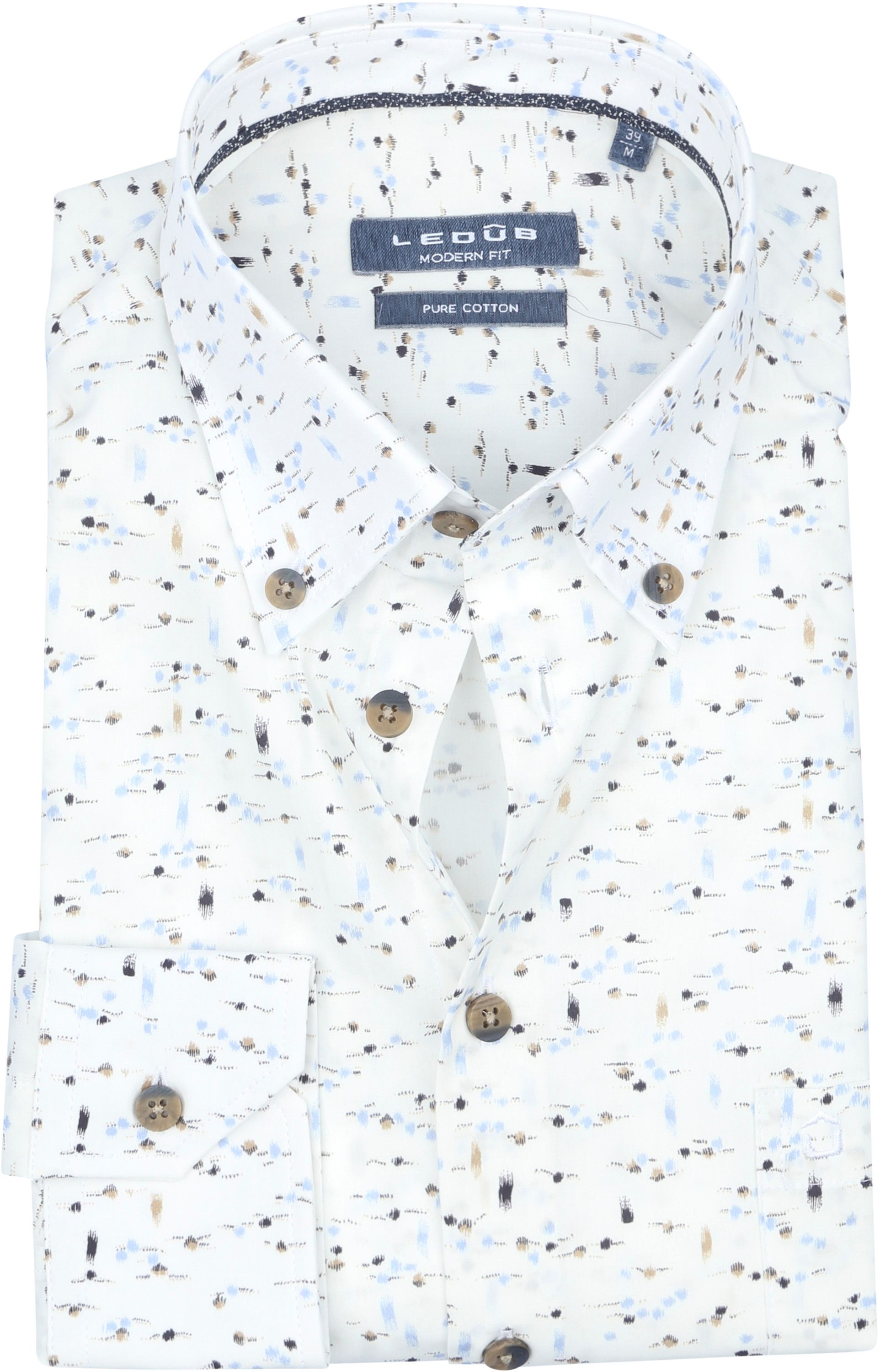 Ledub Shirt White Print 0141663-911180 order online | Suitable