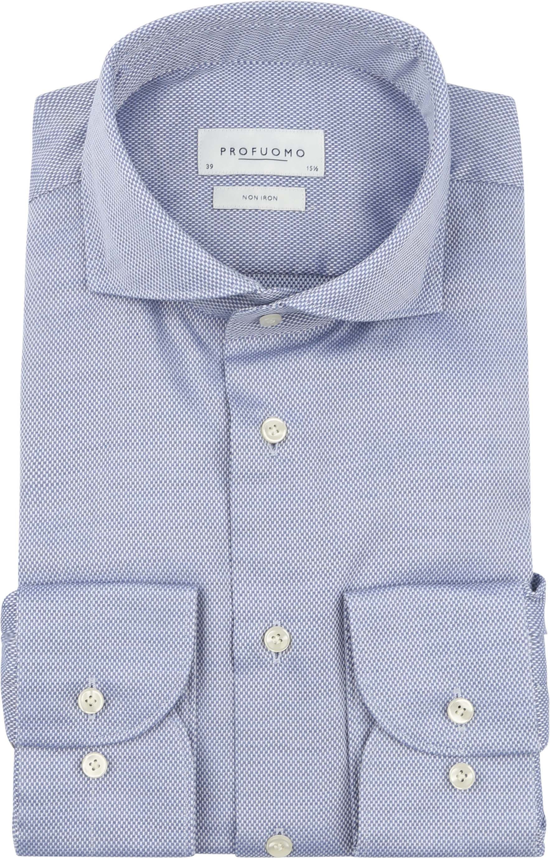Profuomo Basketweave Hemd Blau  kaufen | PPWH30001B-M | Suitable