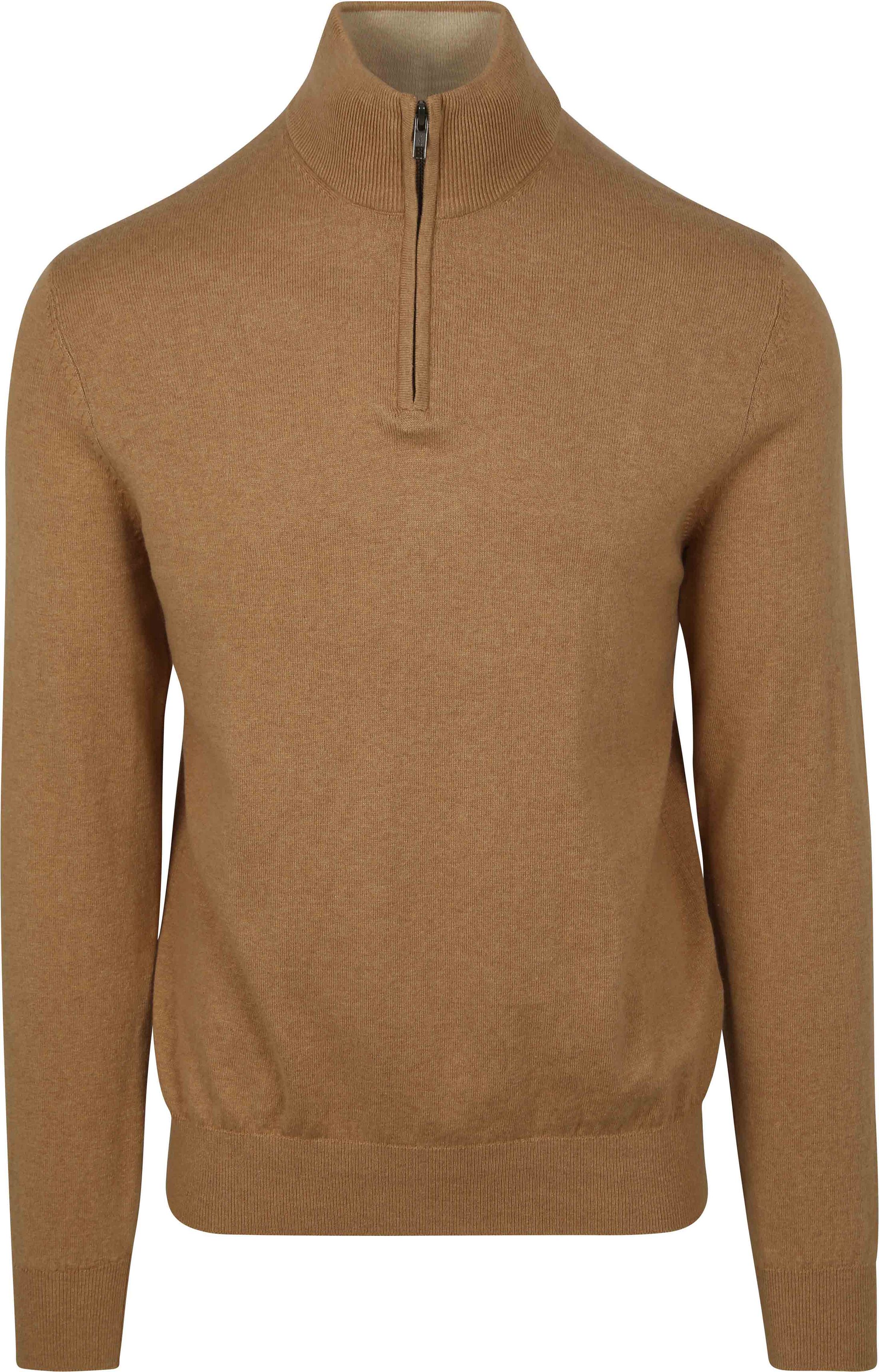 Steppin' Out Half-Zip Pullover Cotton Cashmere Camel PU-HZ-COCASH-STEPP-CAMEL order online | Suitable