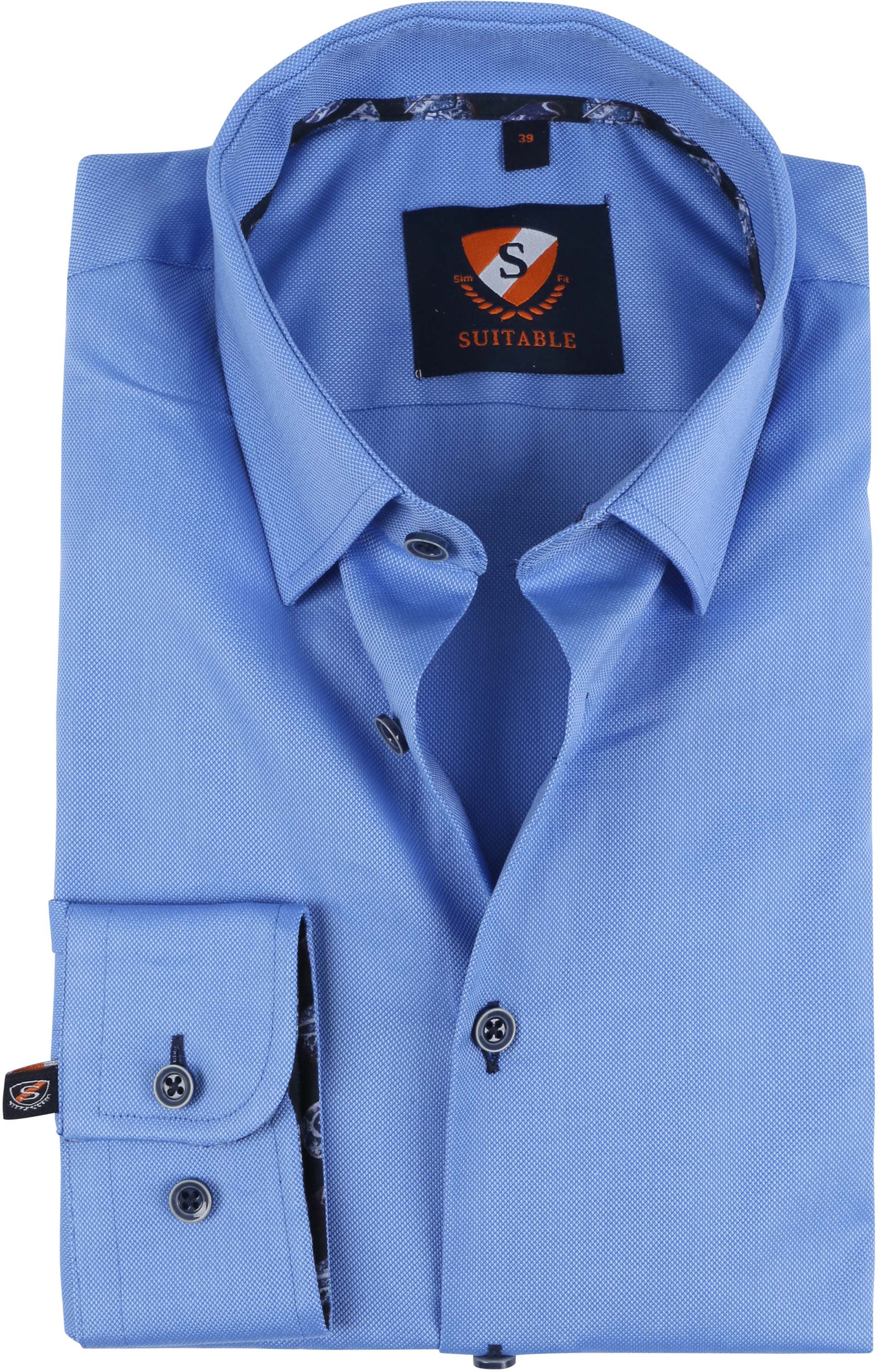 Suitable Chemise Smart HBD Cobalt Bleu Bleu foncé taille 38