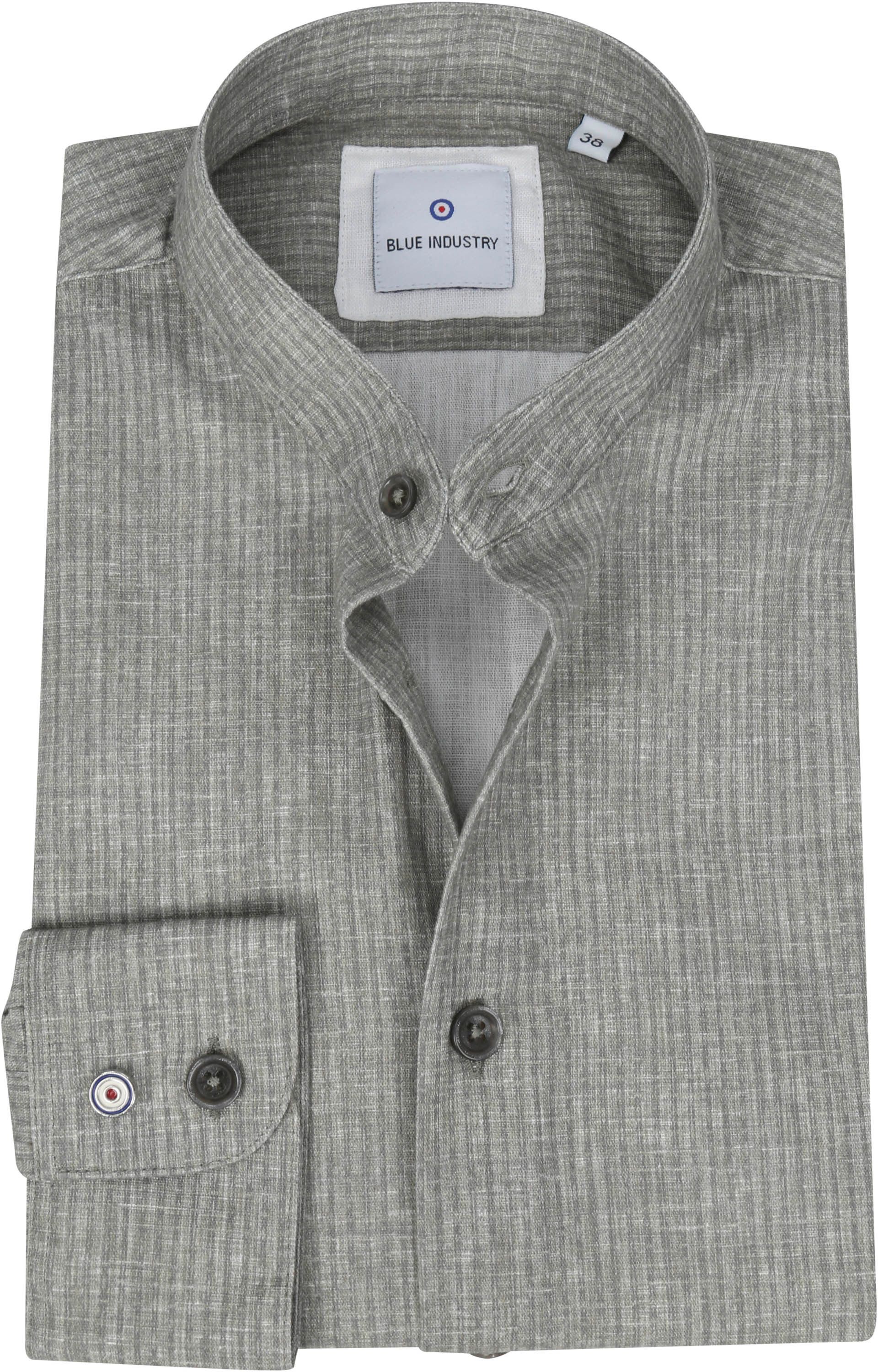 Blue Industry Shirt Mao Collar Green 2527.21 order online | Suitable