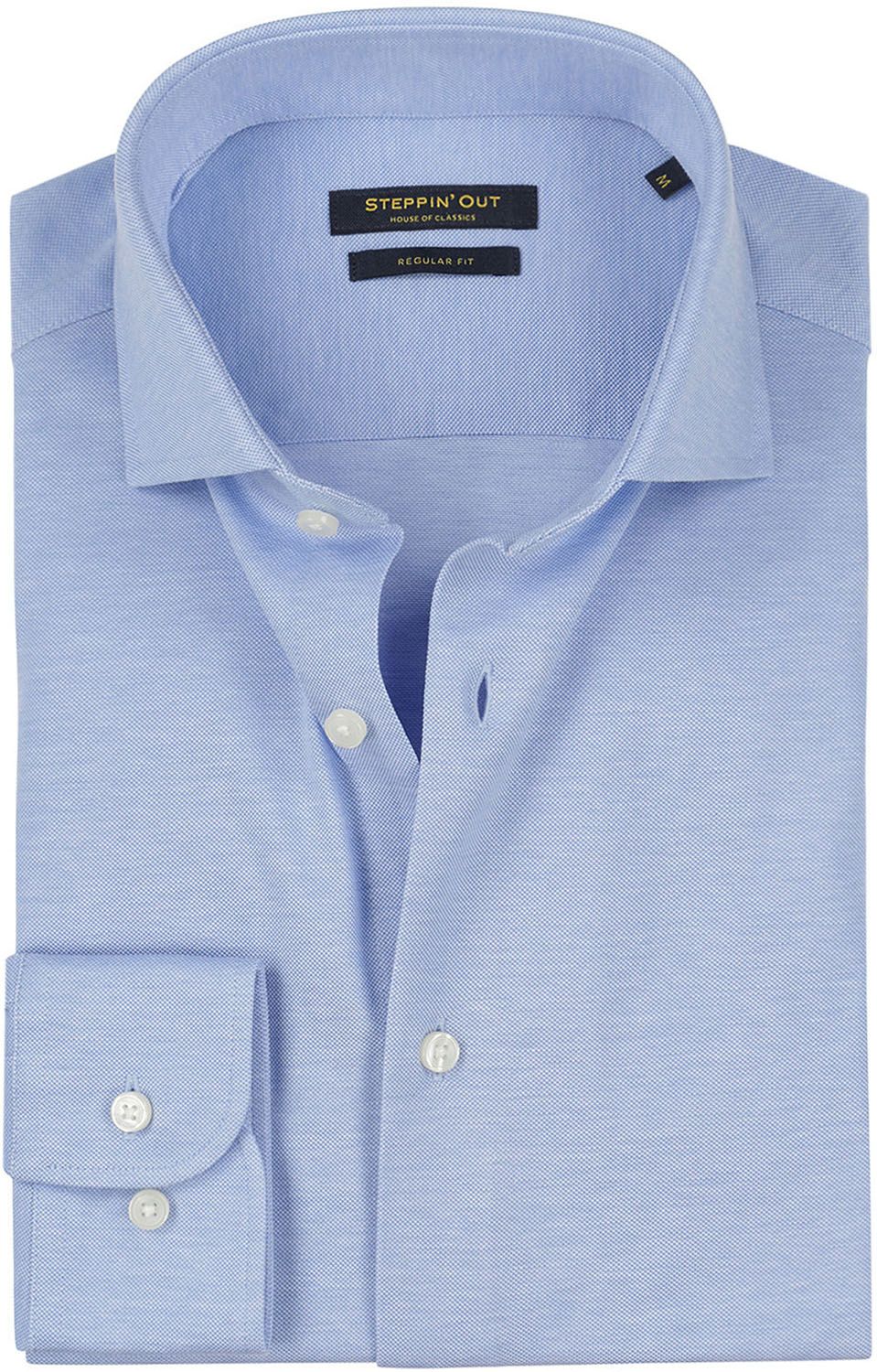 Steppin' Out Shirt Stretch Piqué Light Blue SM6001.0005-2001 order online | Suitable