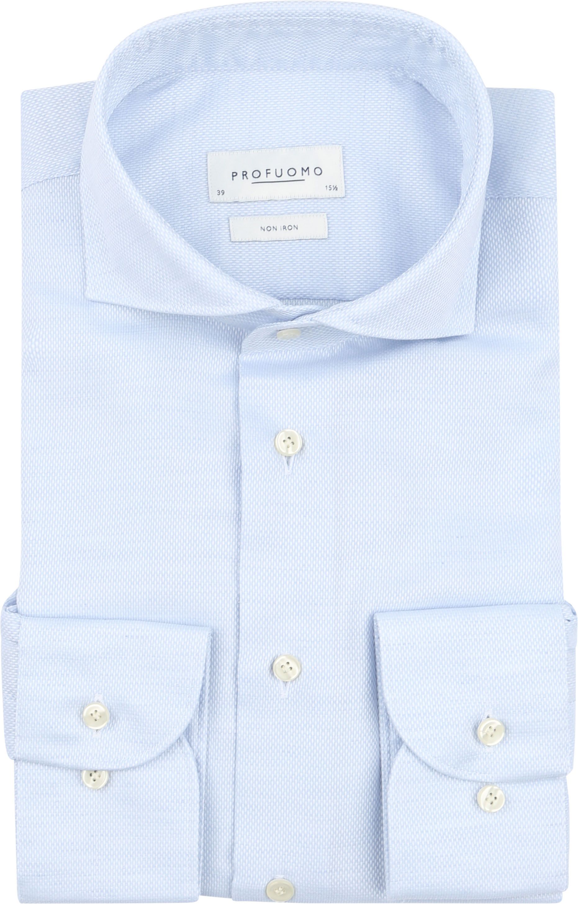 Profuomo Basketweave Shirt Light Blue  PPWH30001A-M1 order online | Suitable
