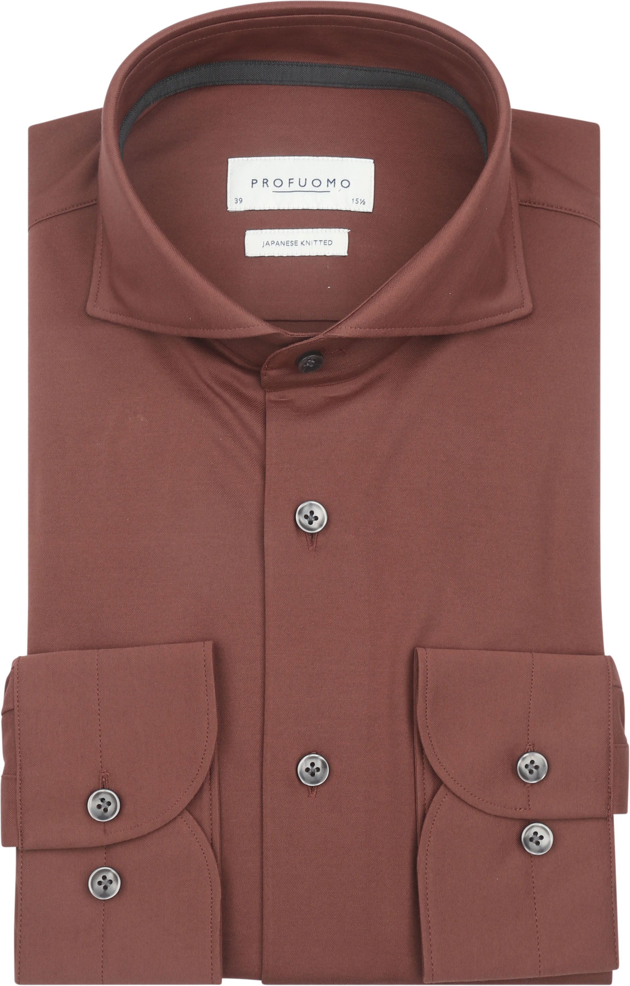 Profuomo Japanese Knitted Shirt Brique PPVH30044G-U1 order online | Suitable
