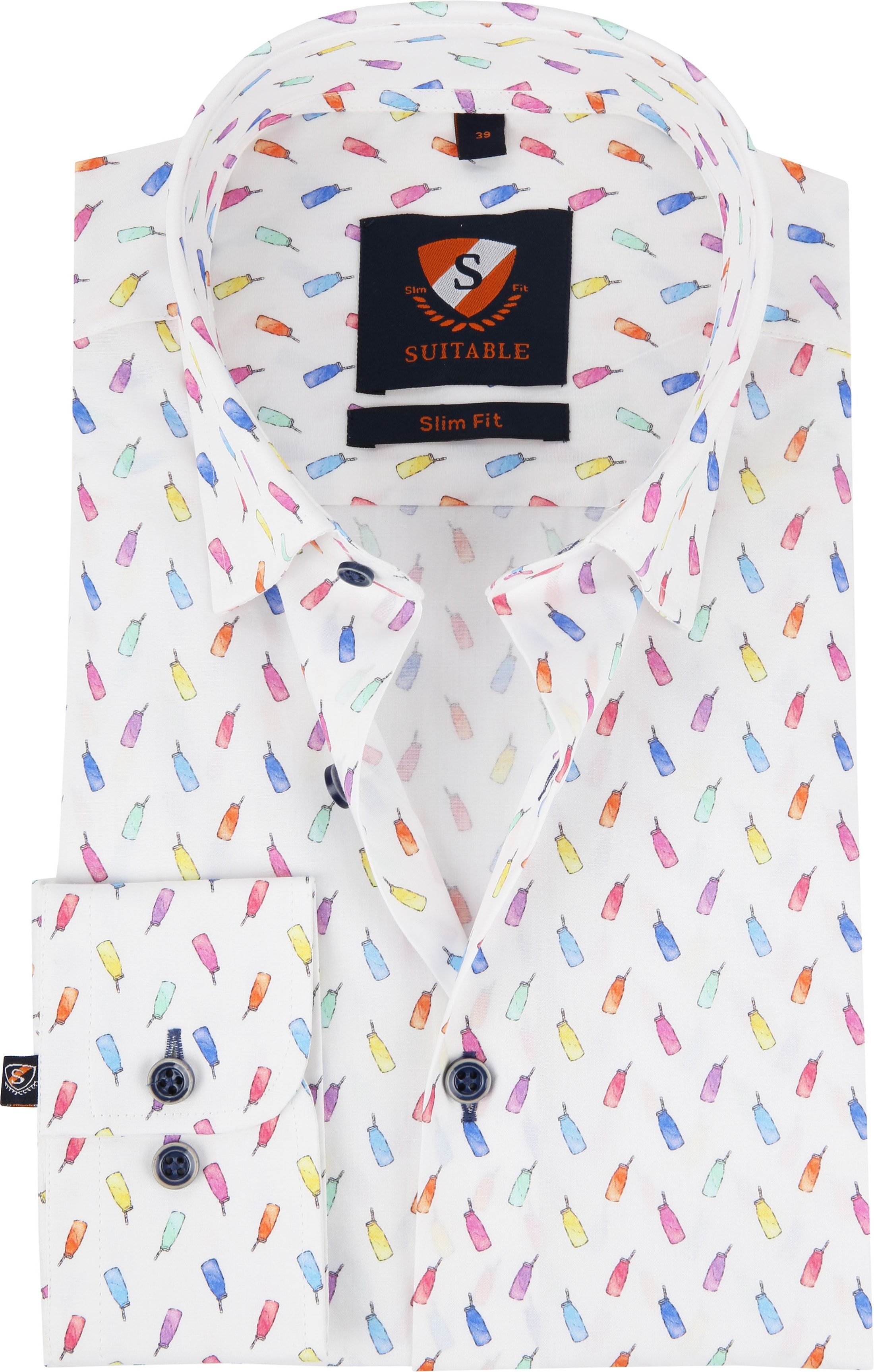 Suitable Chemise Bouteilles HBD Multicoloré taille 38