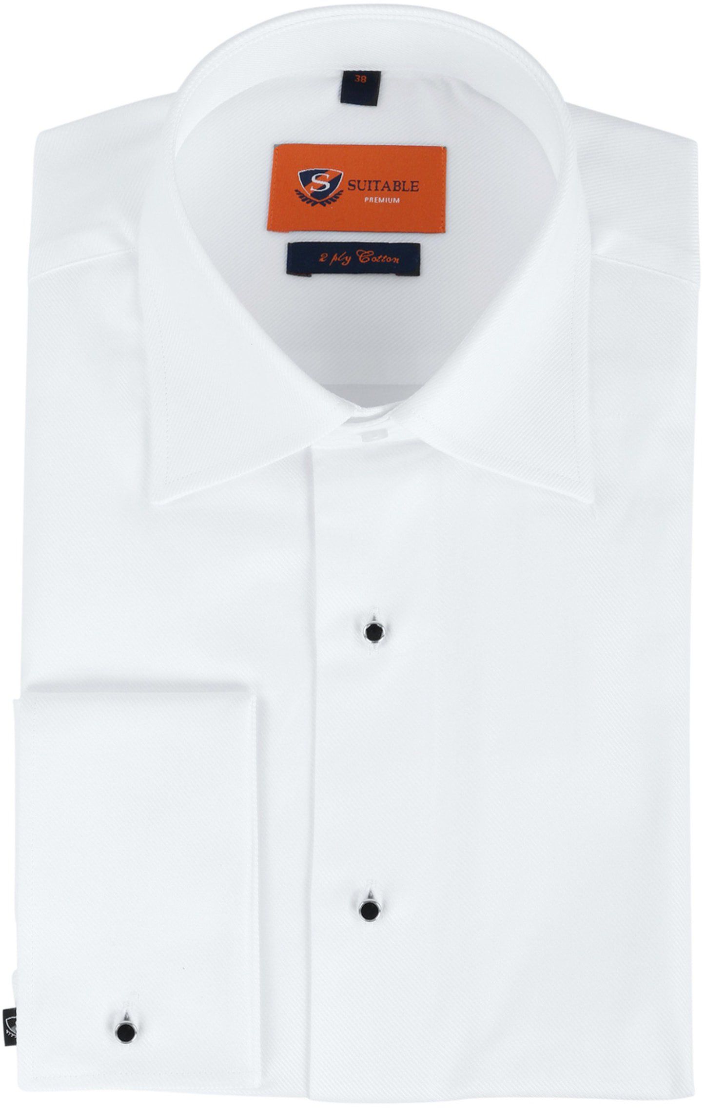 Suitable Tuxedo Shirt Slim-Fit White size 15