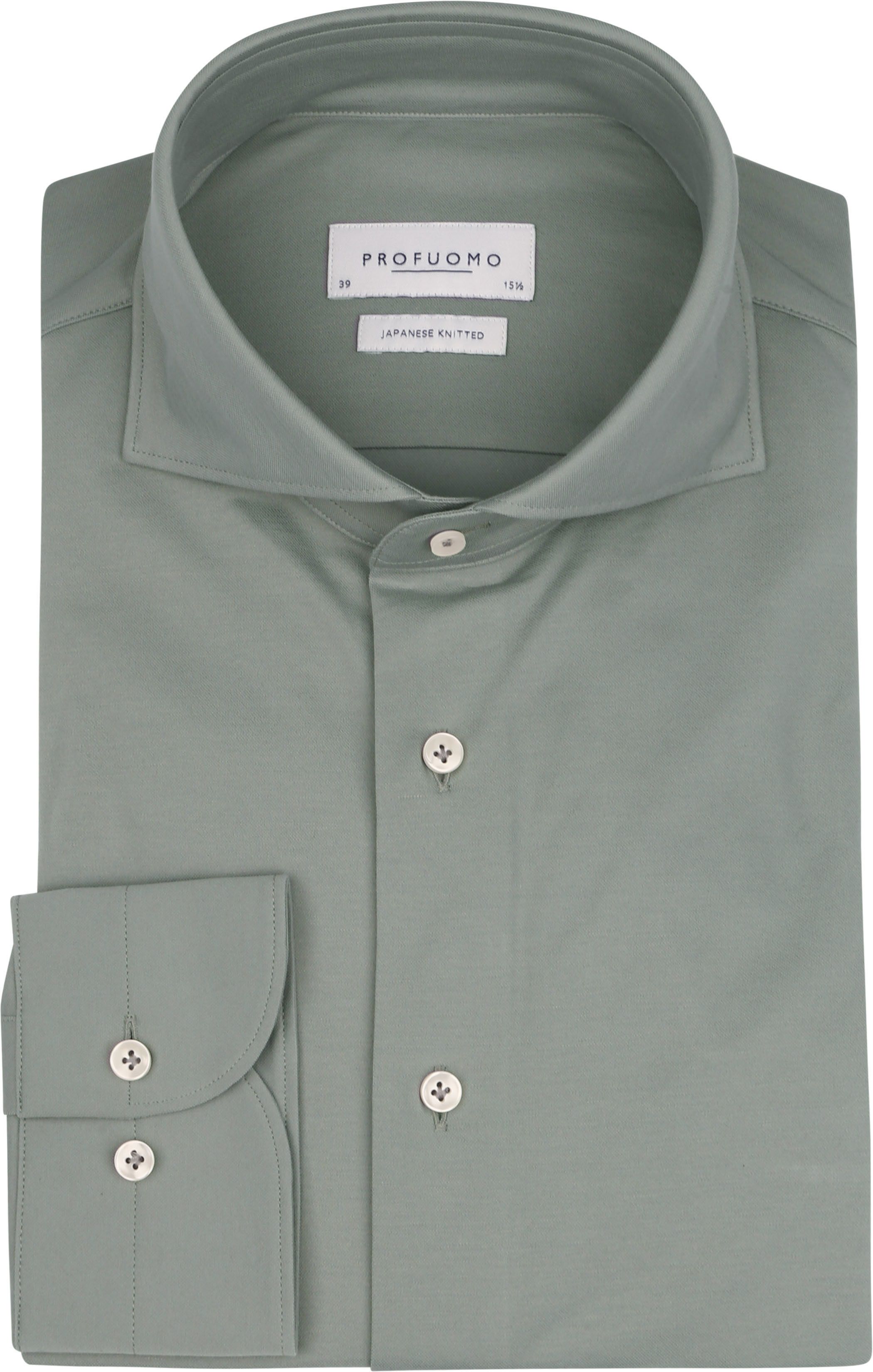 Profuomo Japanese Knitted Shirt Green PP2H00008A-Z order online | Suitable