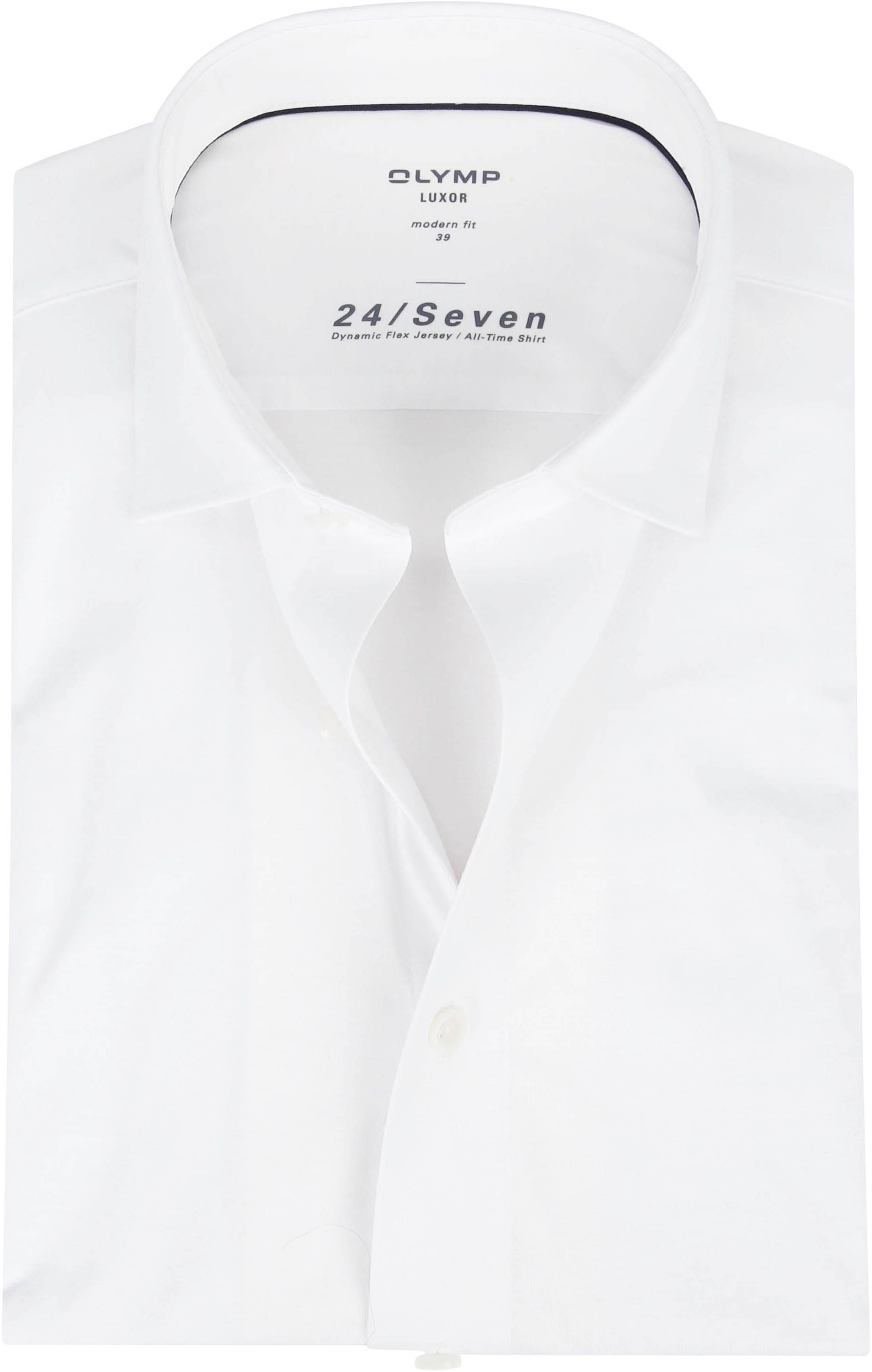 OLYMP Luxor Modern Fit Jersey Stretch Shirt 24/Seven White 120264-00 order online | Suitable