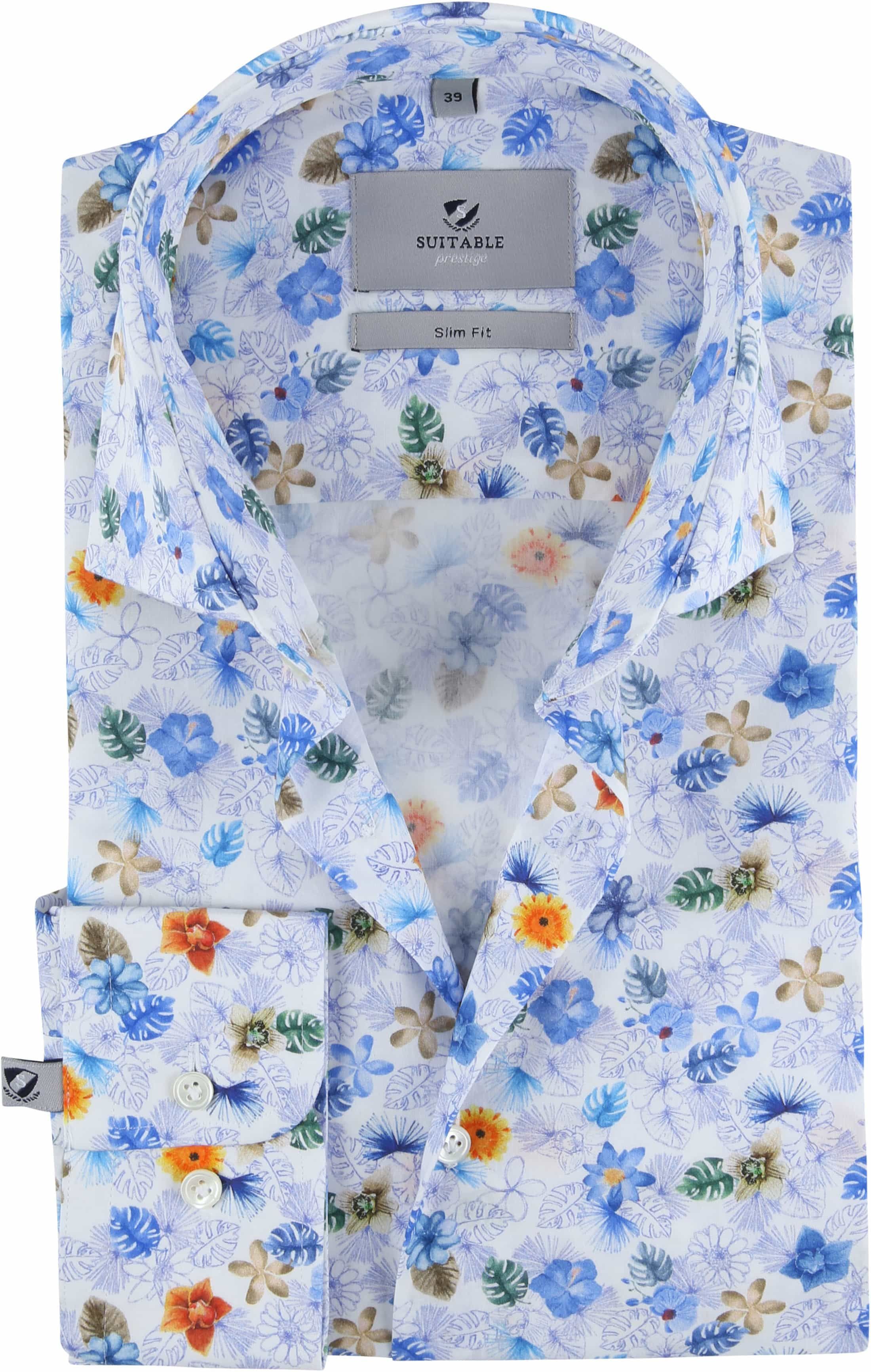 Suitable Prestige CAW Shirt Flowers Multicolour size 15