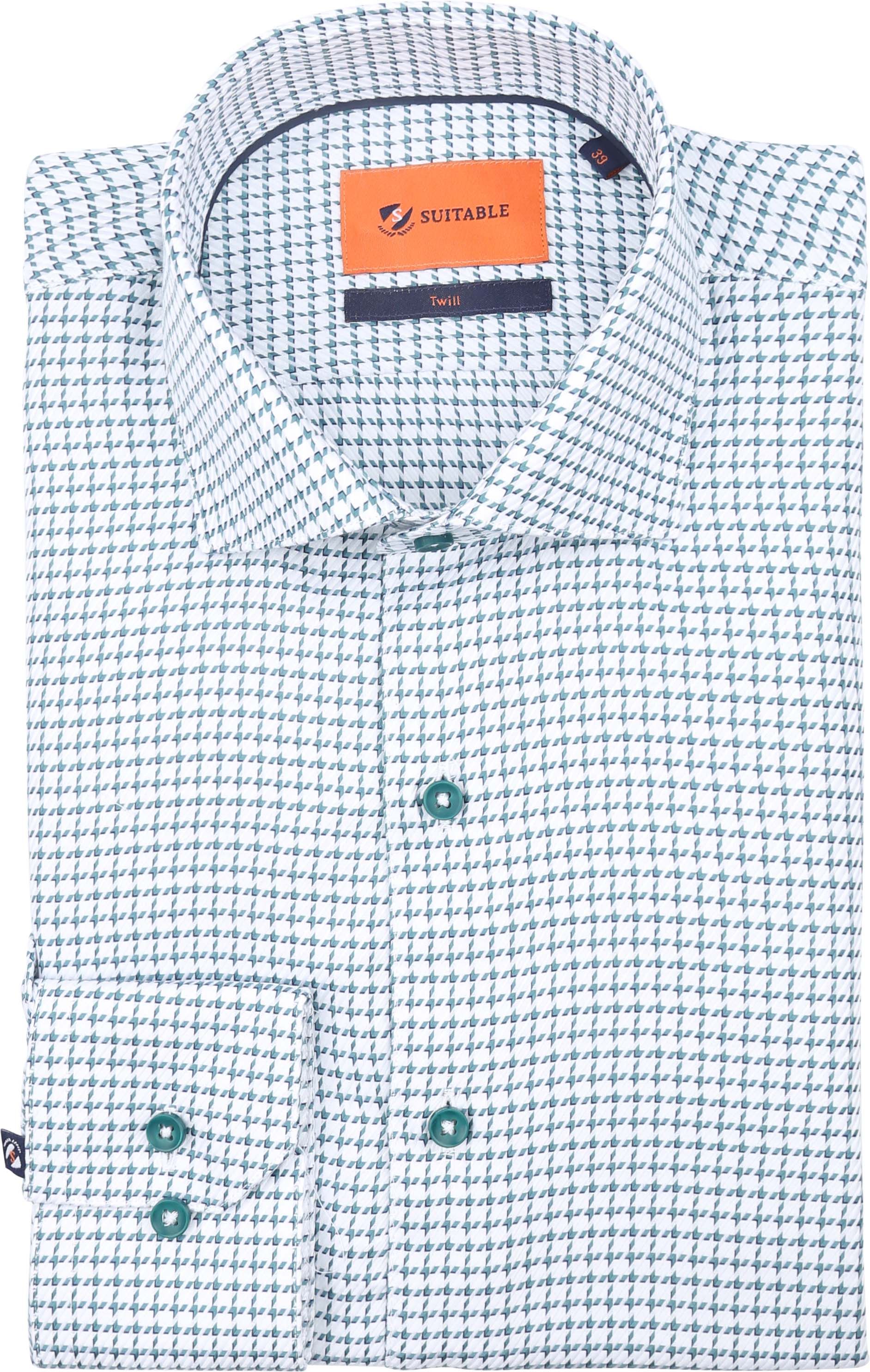 Suitable Shirt Check Print Green DR25-02 WS Twill Green Check order online | Suitable